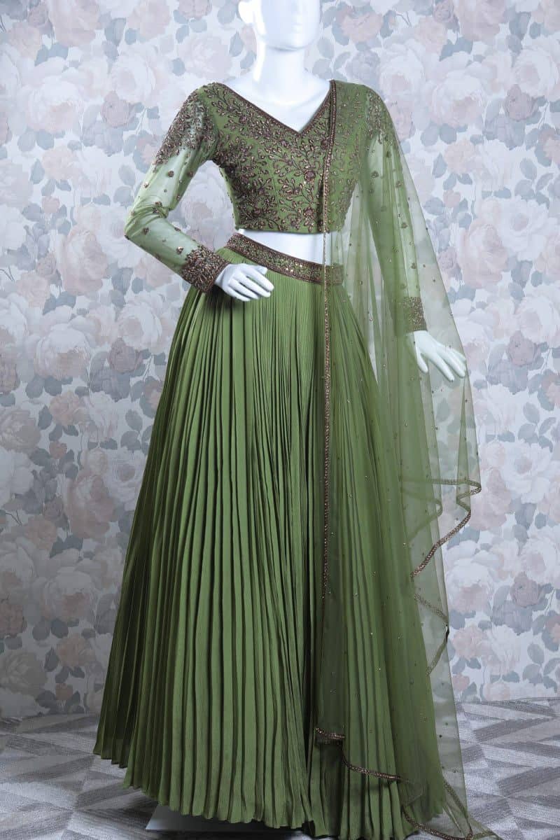 Avocado Green  Lehenga
