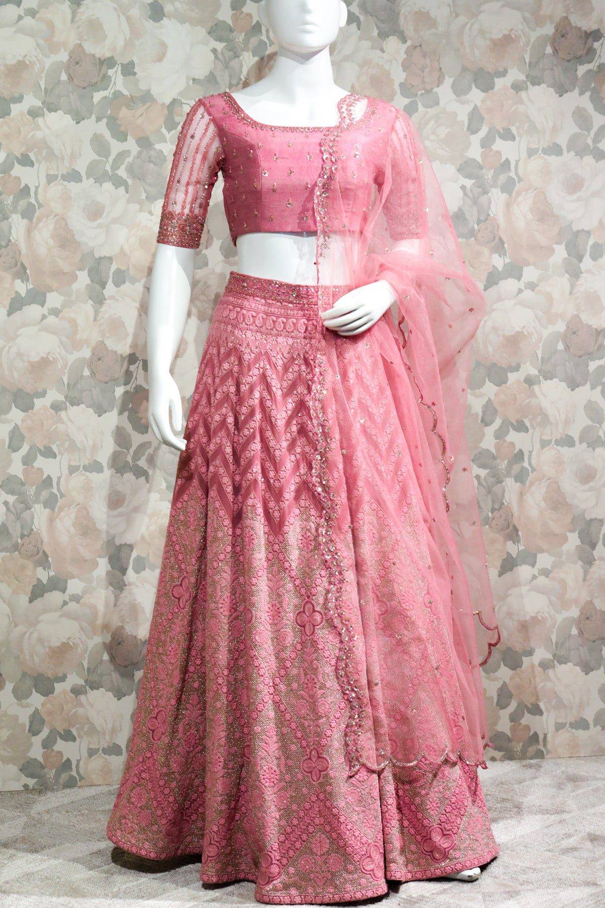 Baby Pink Color Lehenga