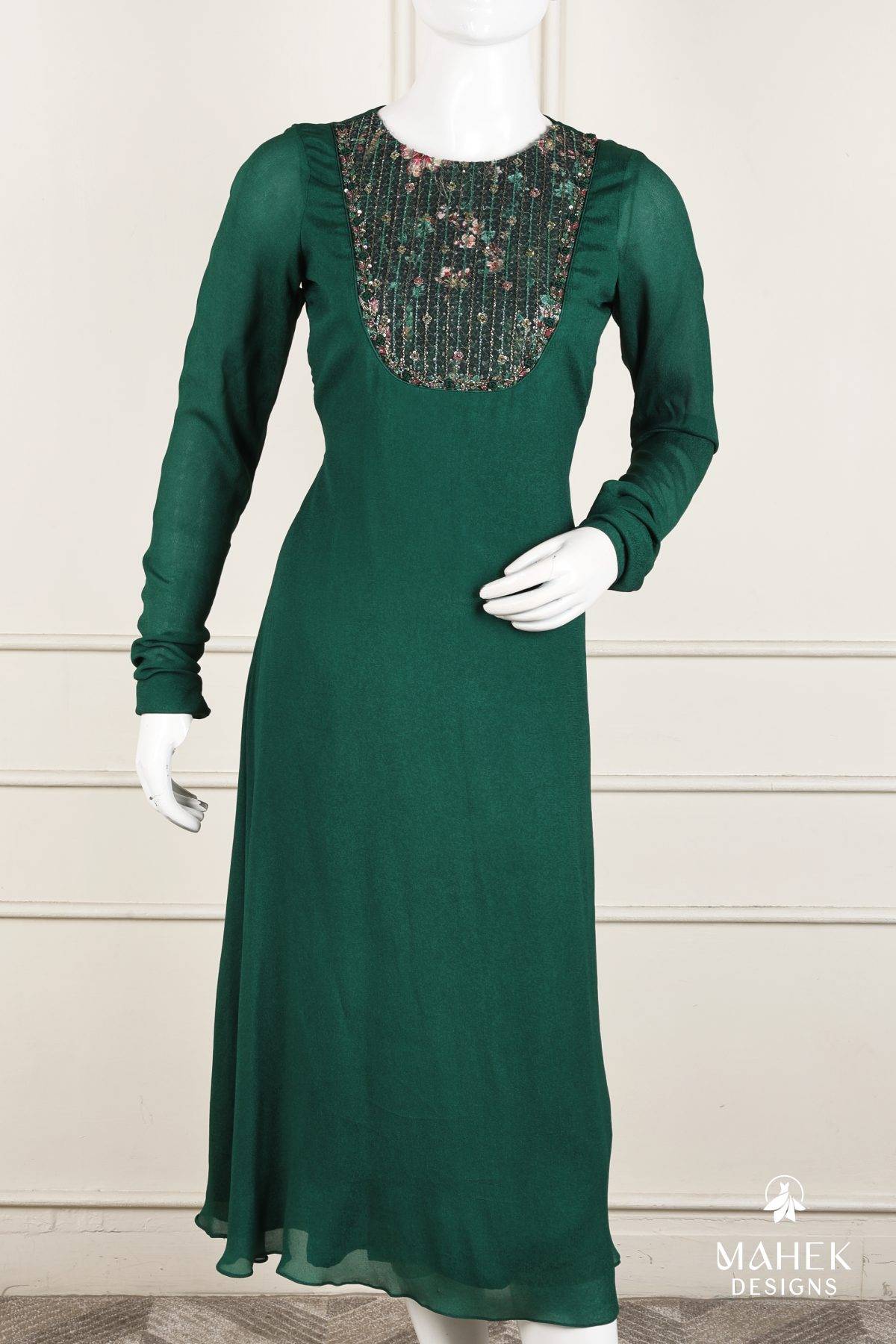 Bottle Green Kurthi set