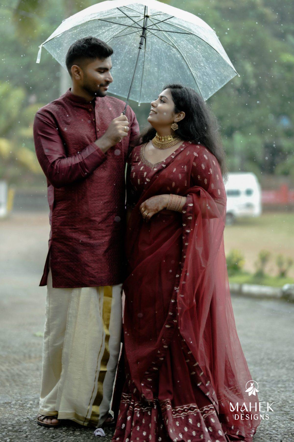 Brick Red Lehenga