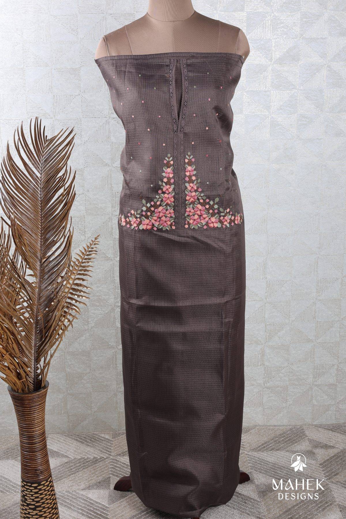 Brown Kota Salwar Set