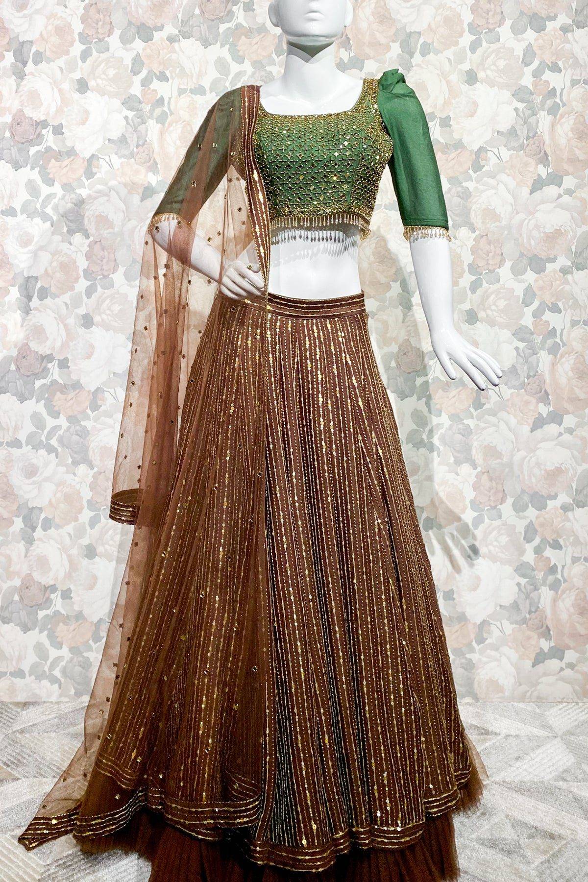 Brown Lehenga