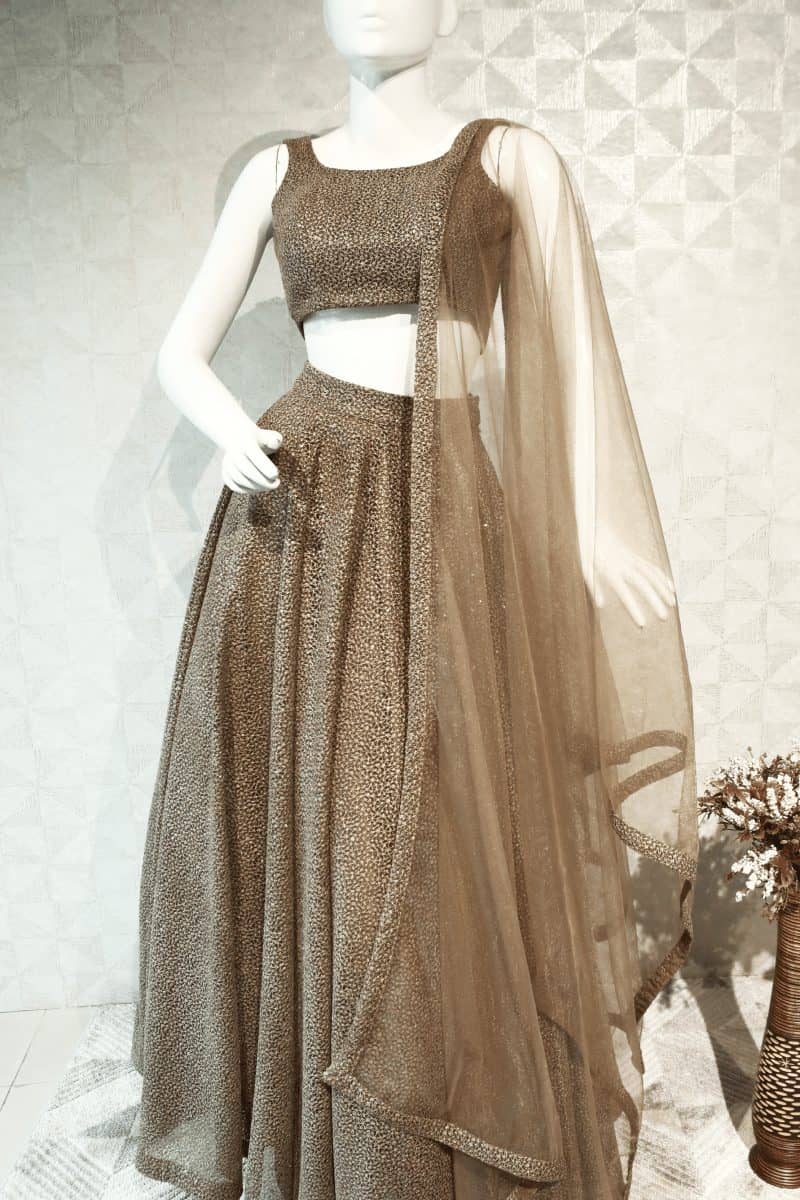 Brown Lehenga