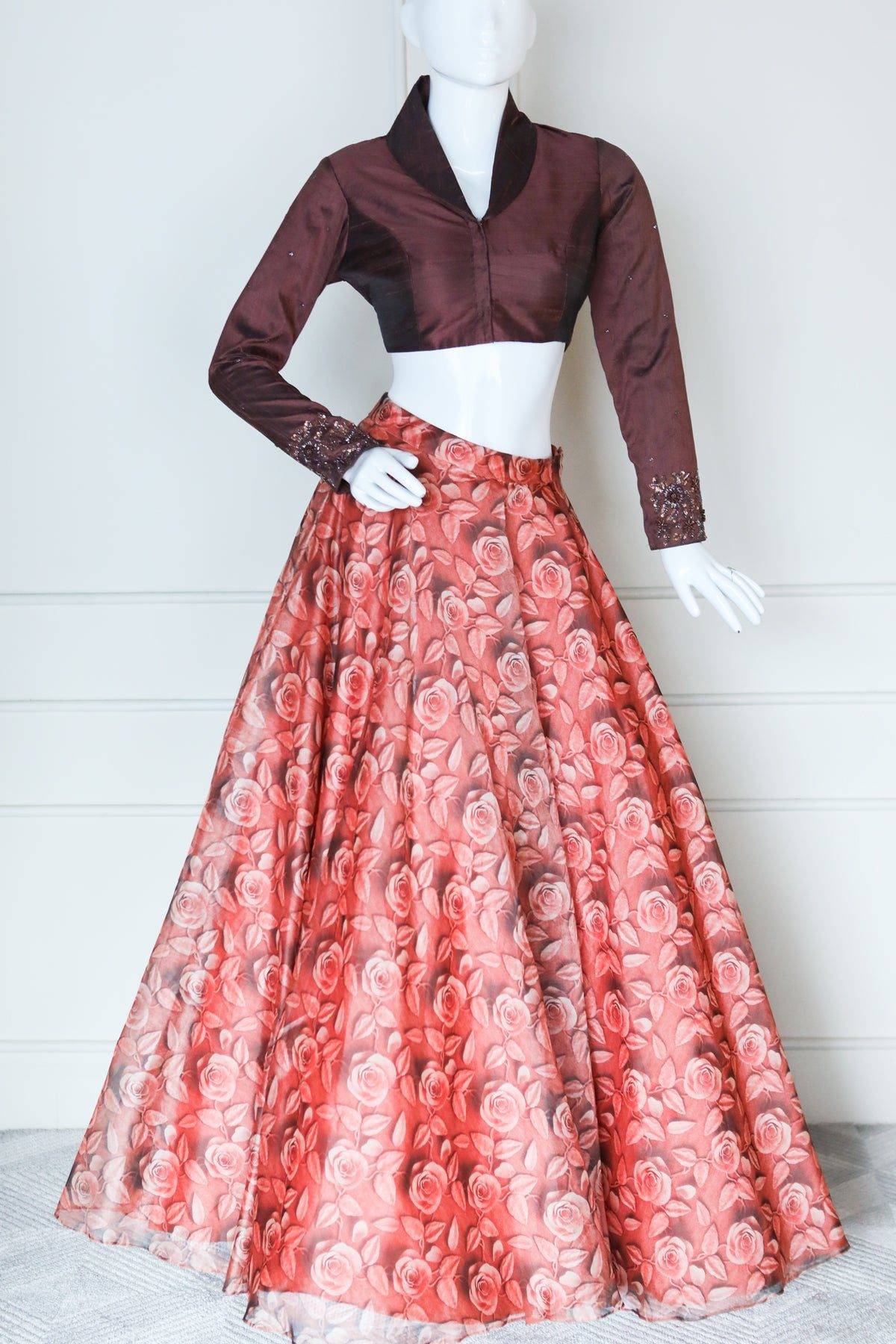 Brown Lehenga