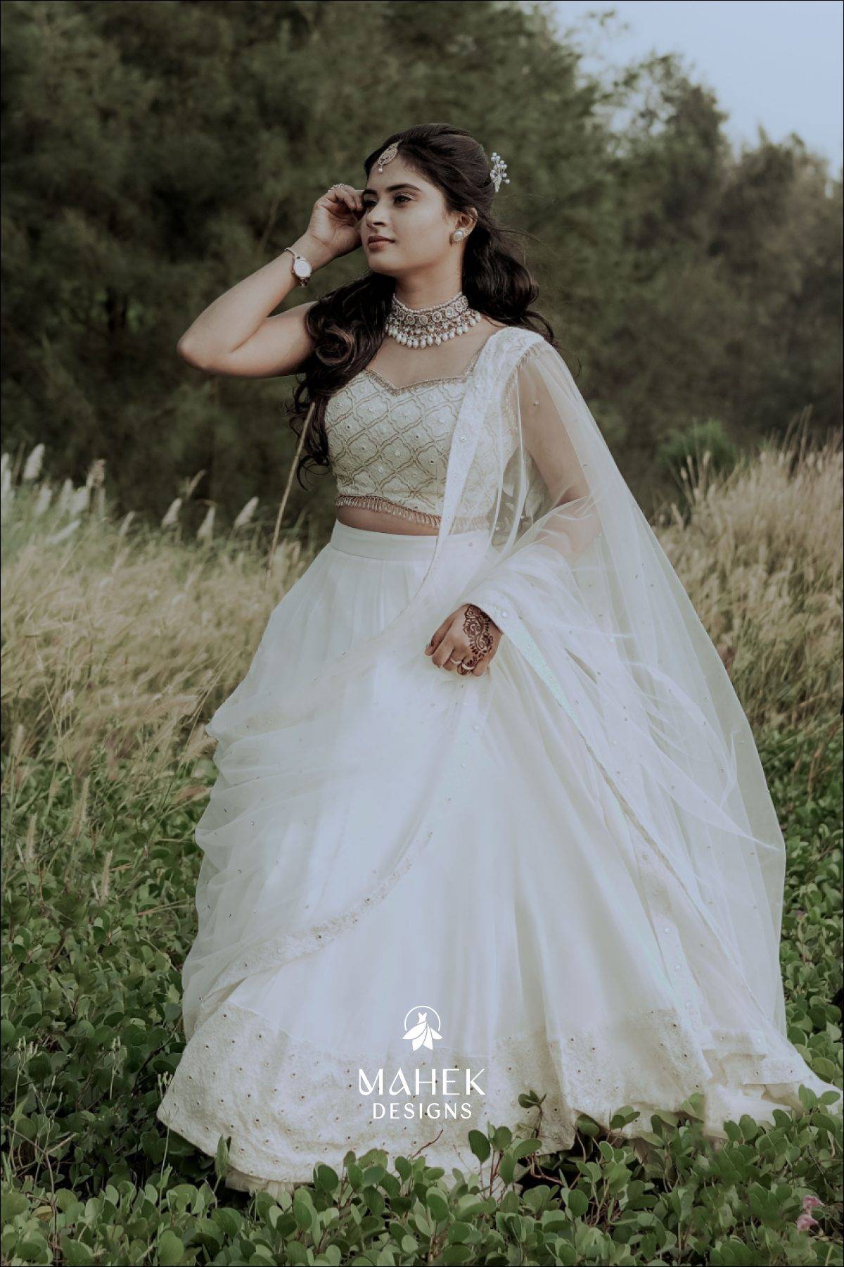 Off White Color Lehenga