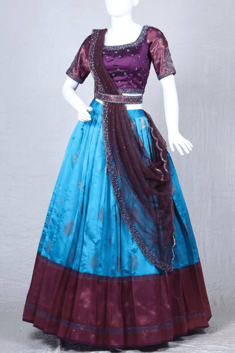 Cyan Blue  Lehenga