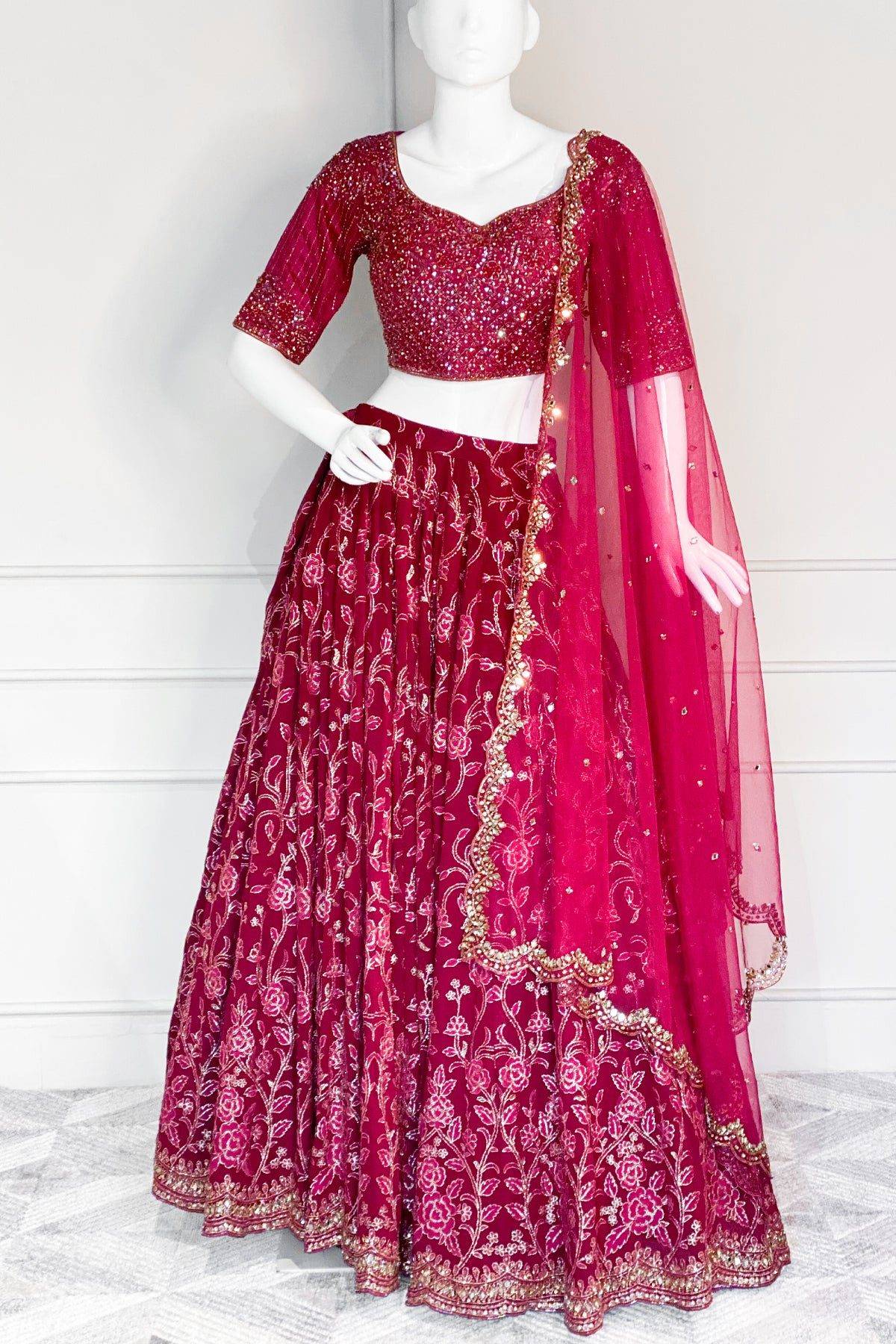 Dark Berry Lehenga