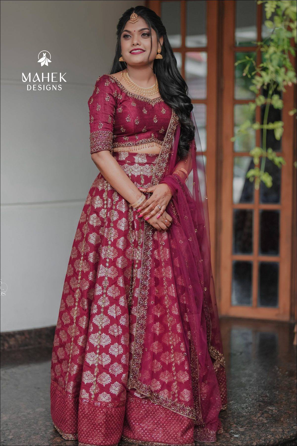 Deep Maroon Lehenga