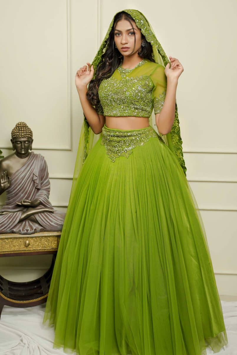Green Lehenga