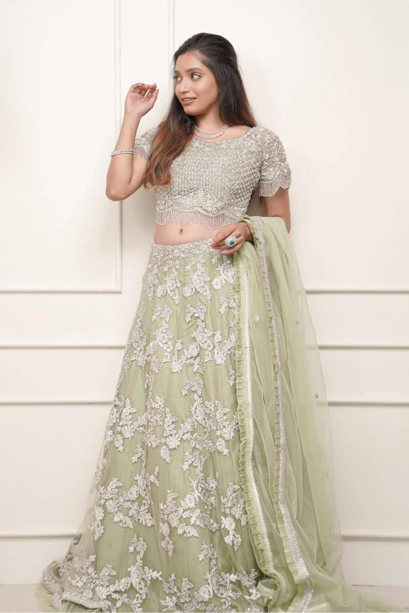 Green lehenga