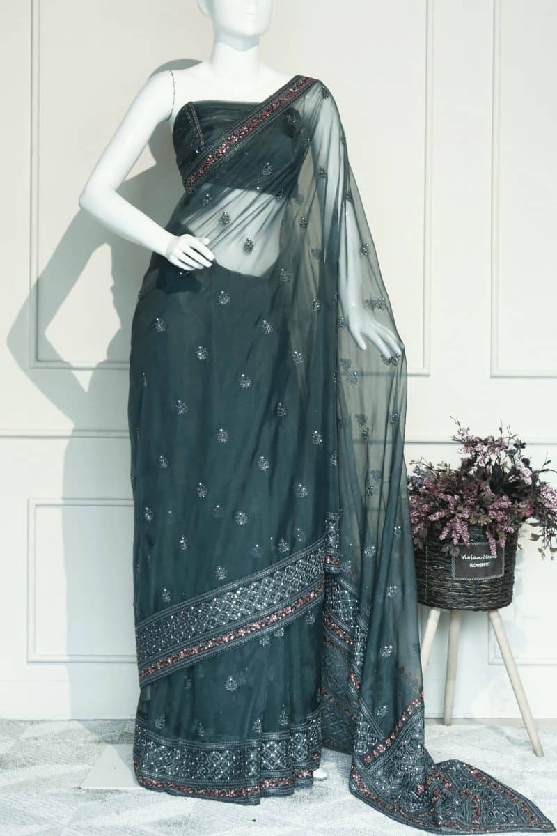 Grey Saree