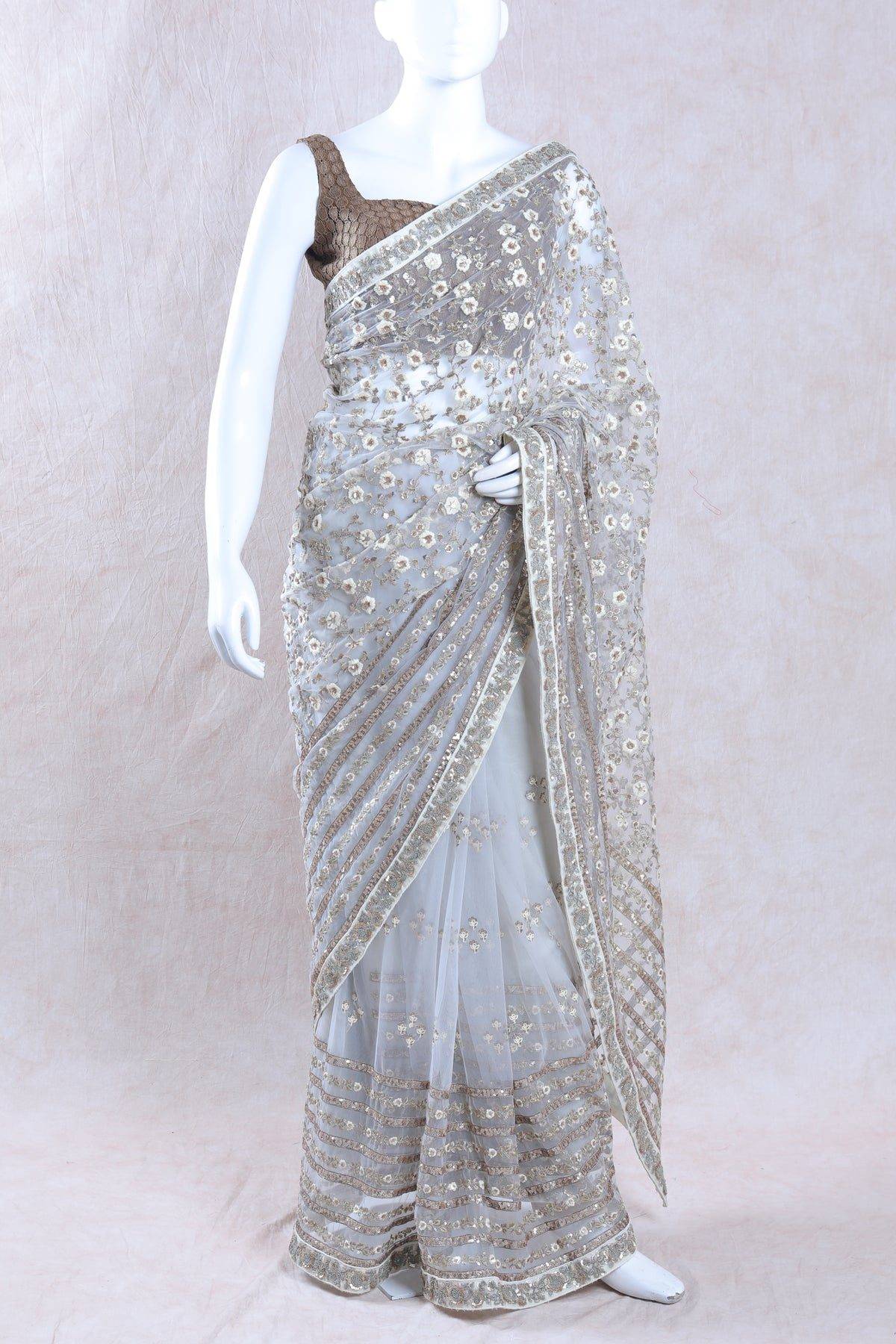 Ivory Saree