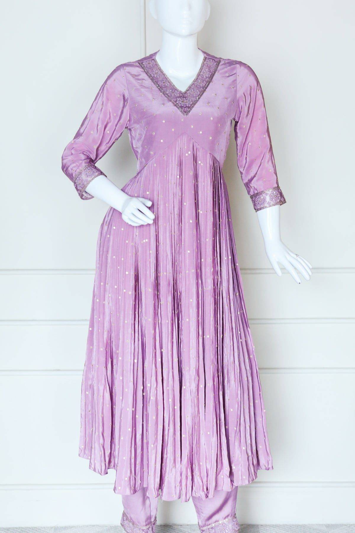 Lavender Anarkali