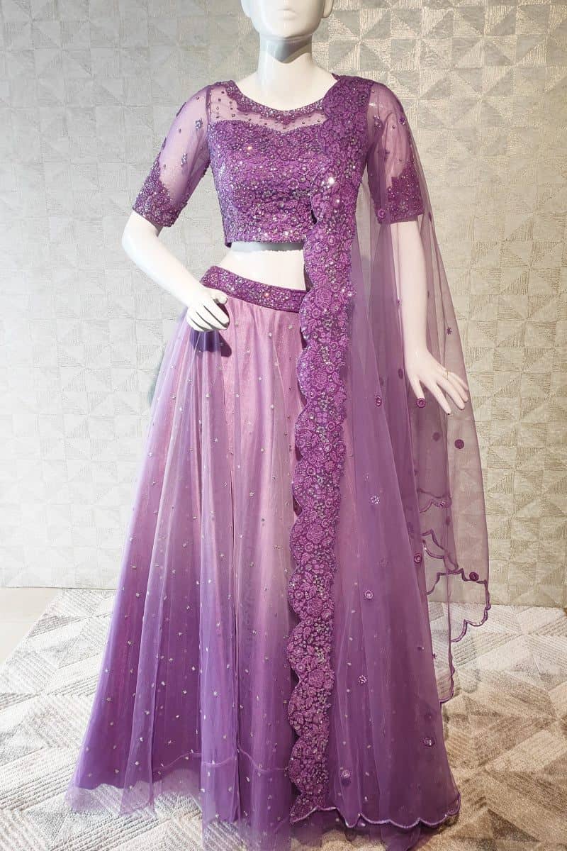 Lilac Color Lehenga