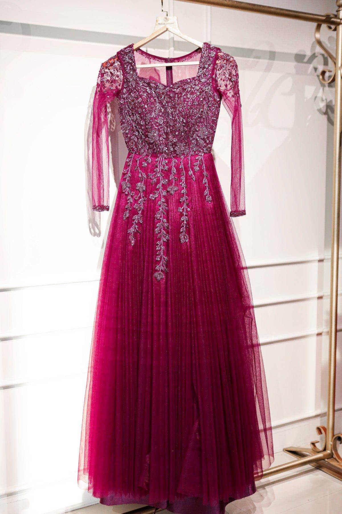 Maroon Gown