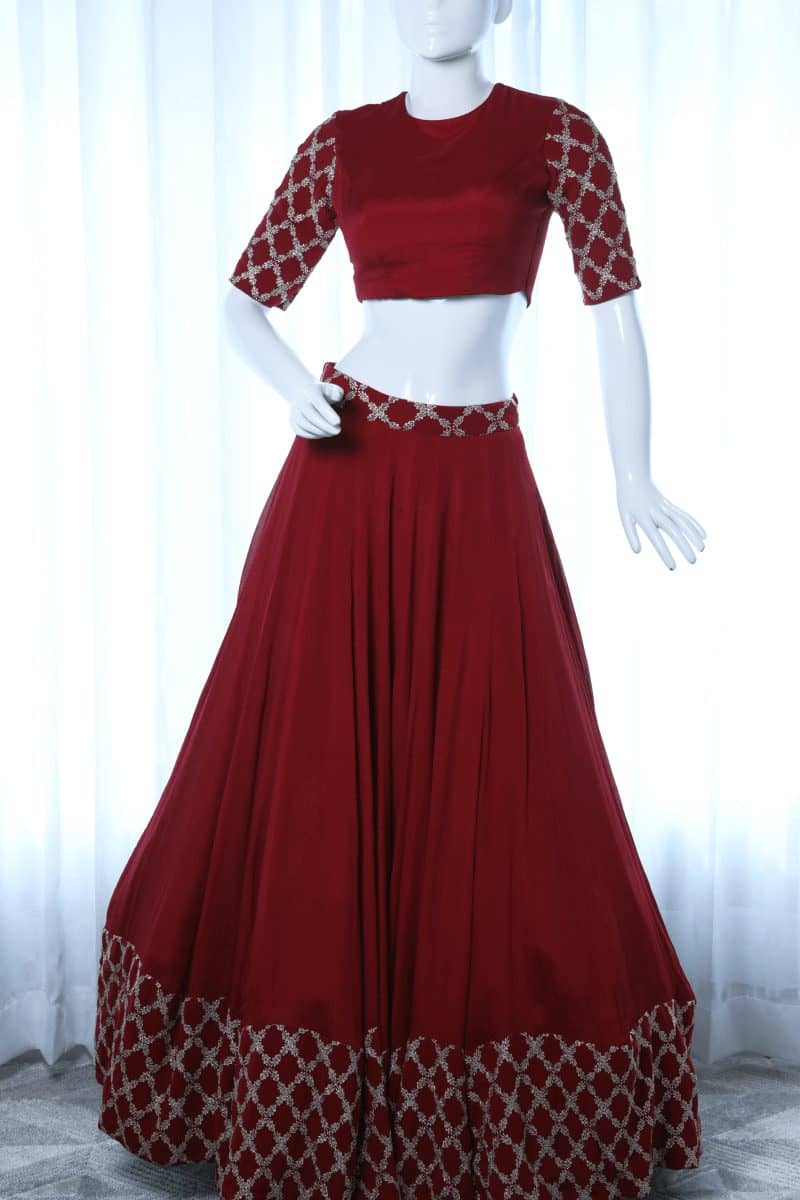 Maroon Lehenga