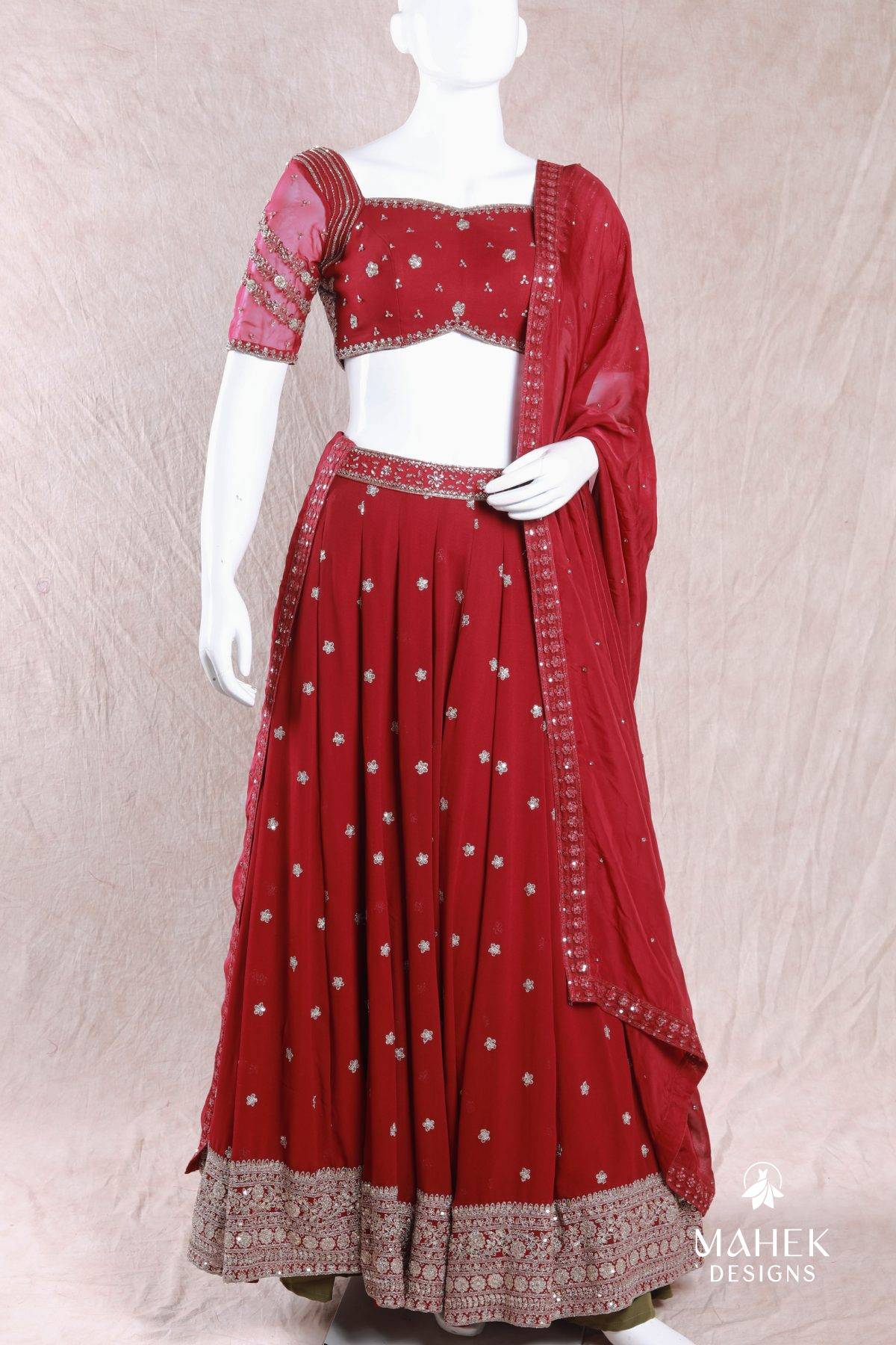Maroon Lehenga