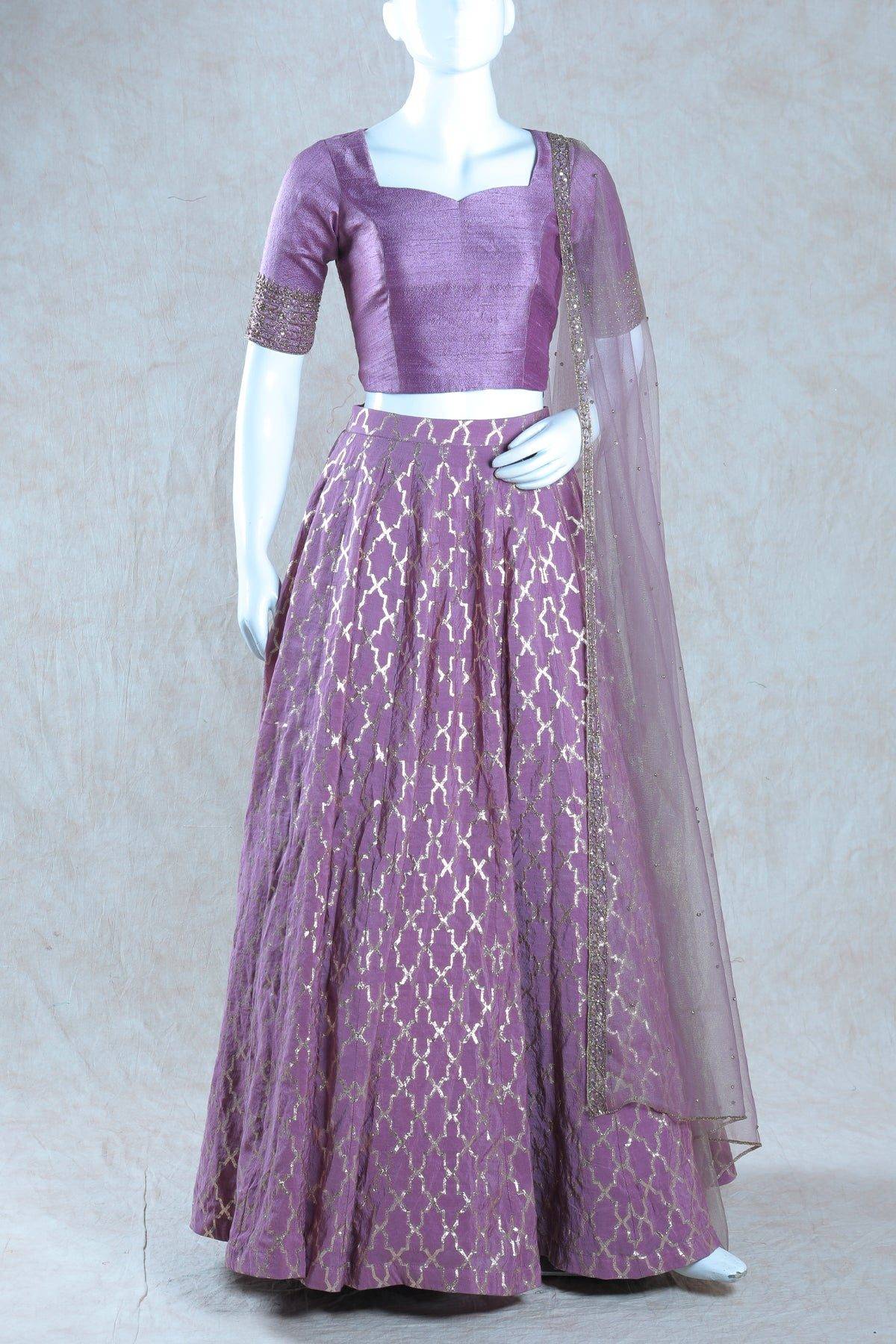 Mauve Shaded Lehanga