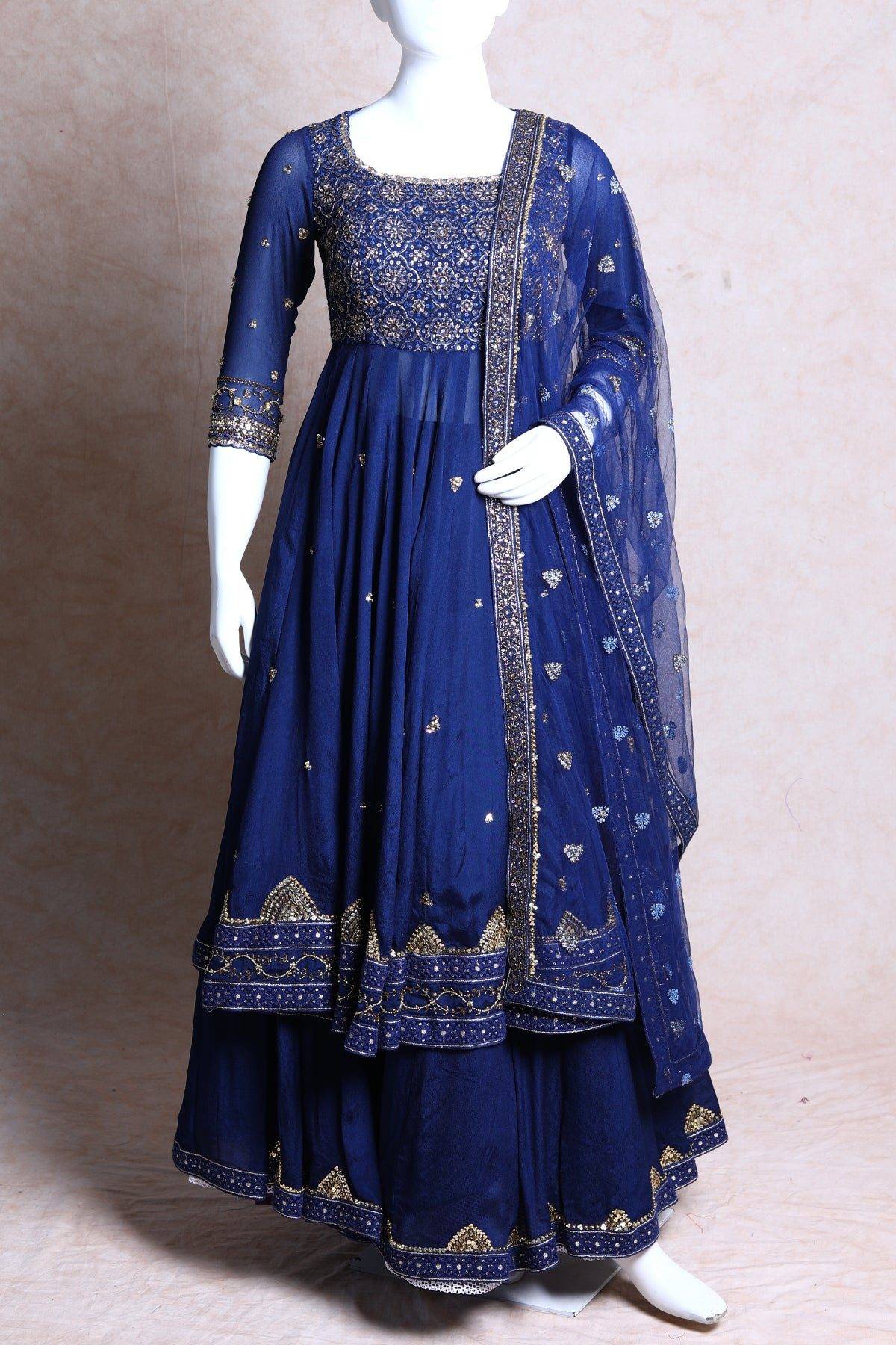 Navy Blue Lehanga