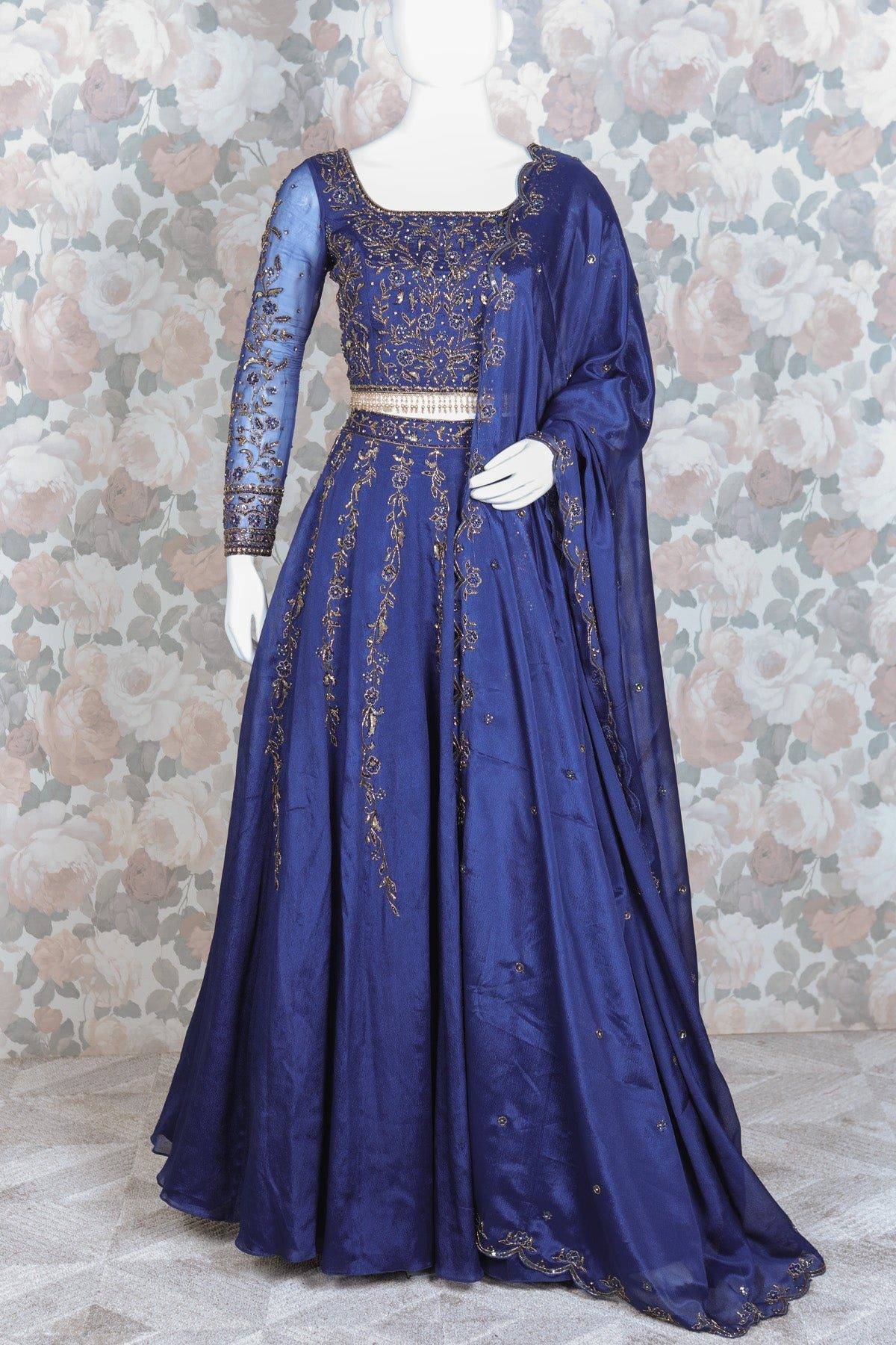 Navy Blue Lehenga