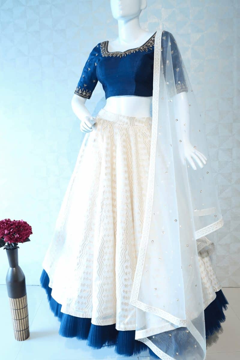 Navy Blue Lehenga