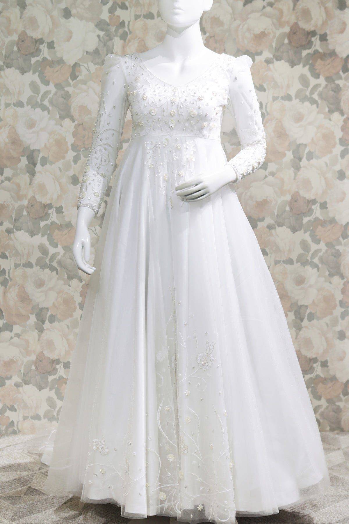 Off White Color Gown