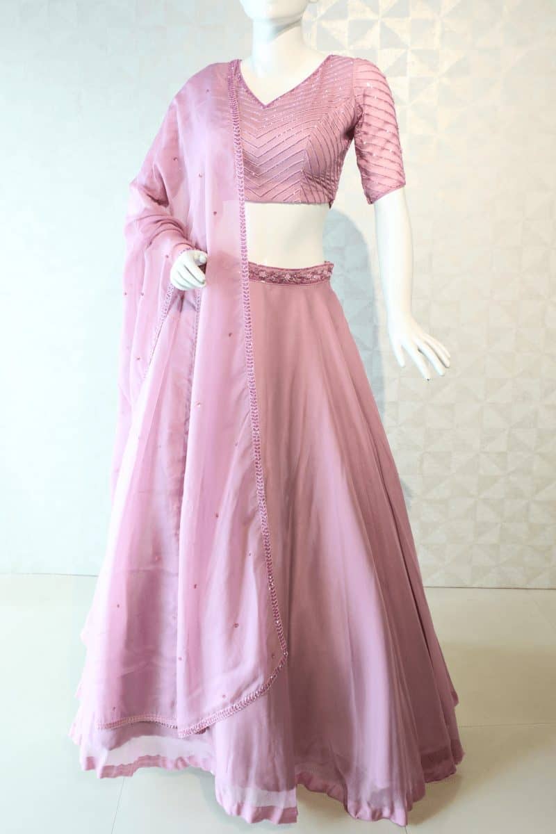 Onion Pink Lehenga