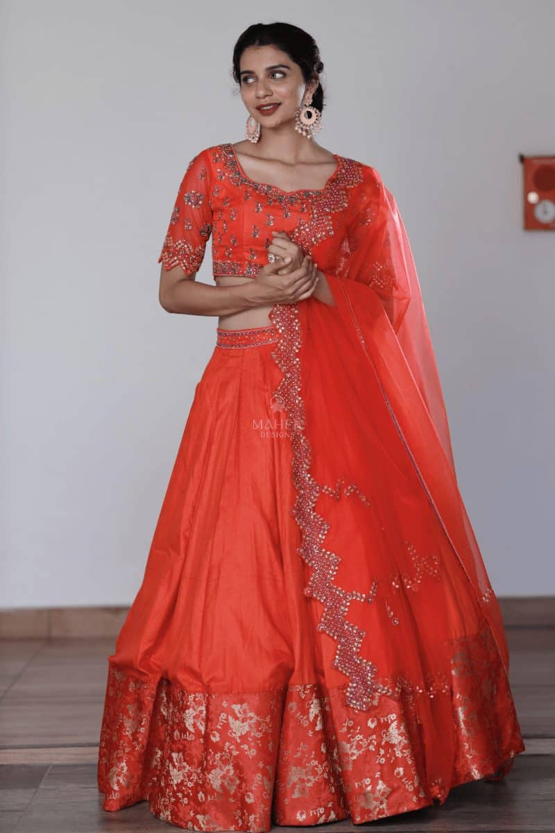 Orange Lehenga