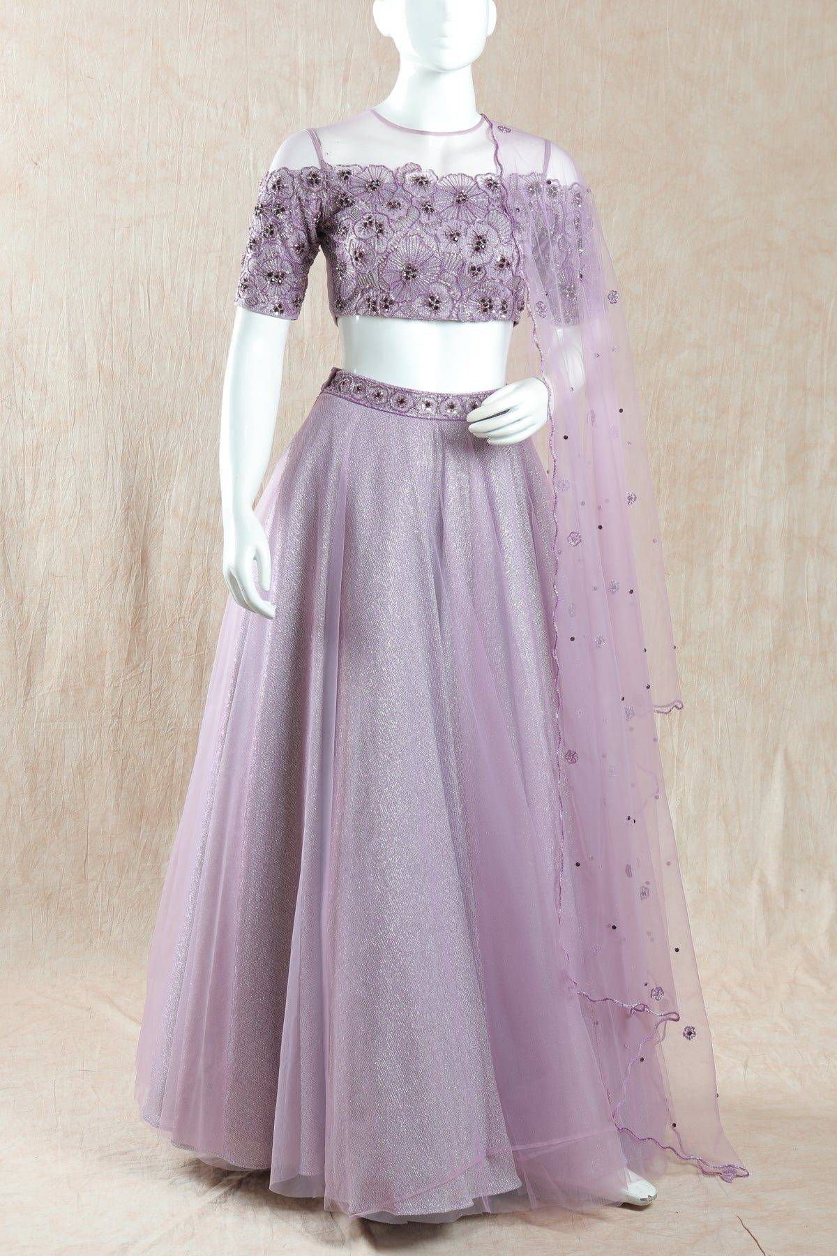 Pastel Lilac Lehanga