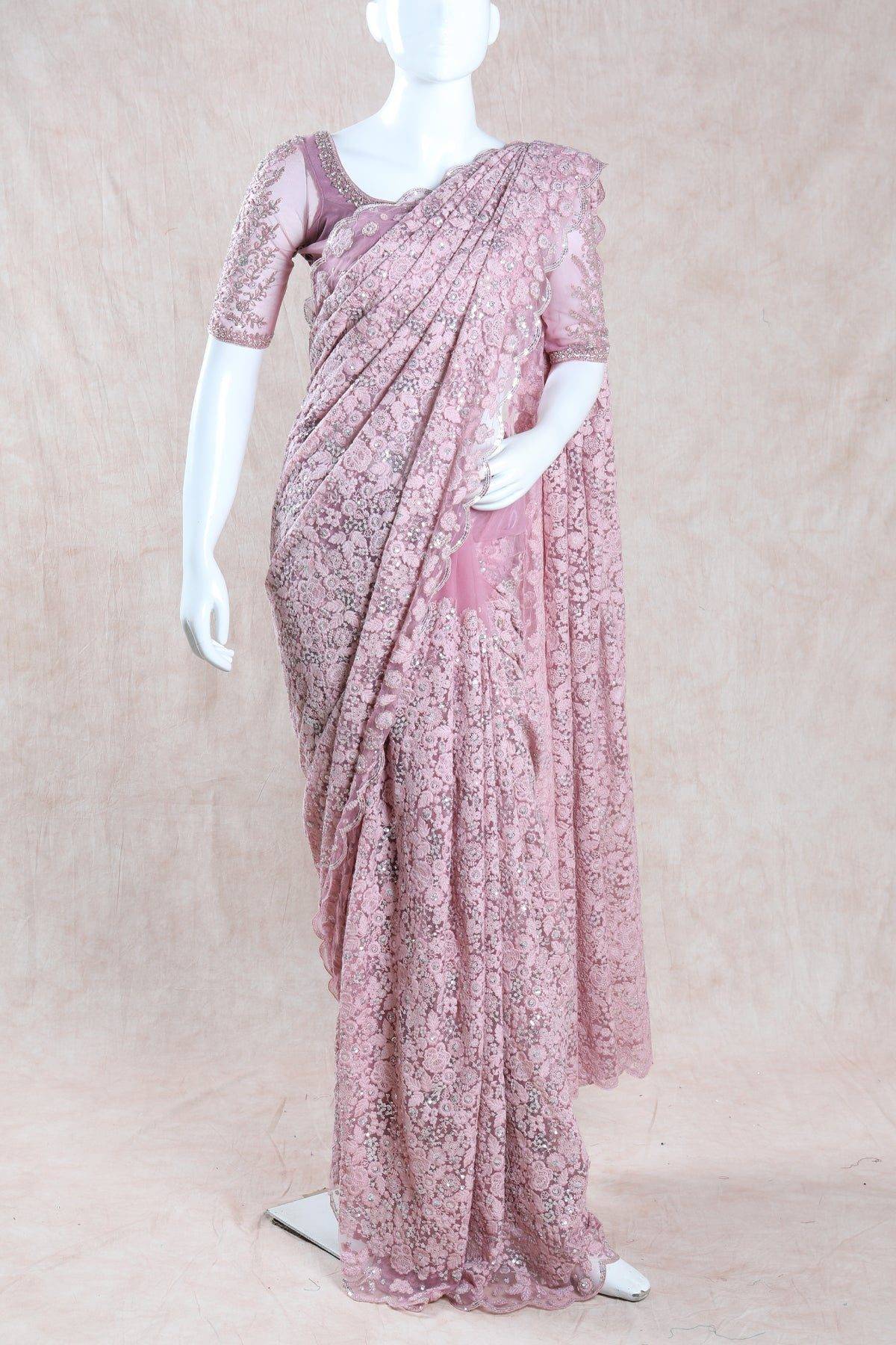 Pastel Pink Bridal Saree