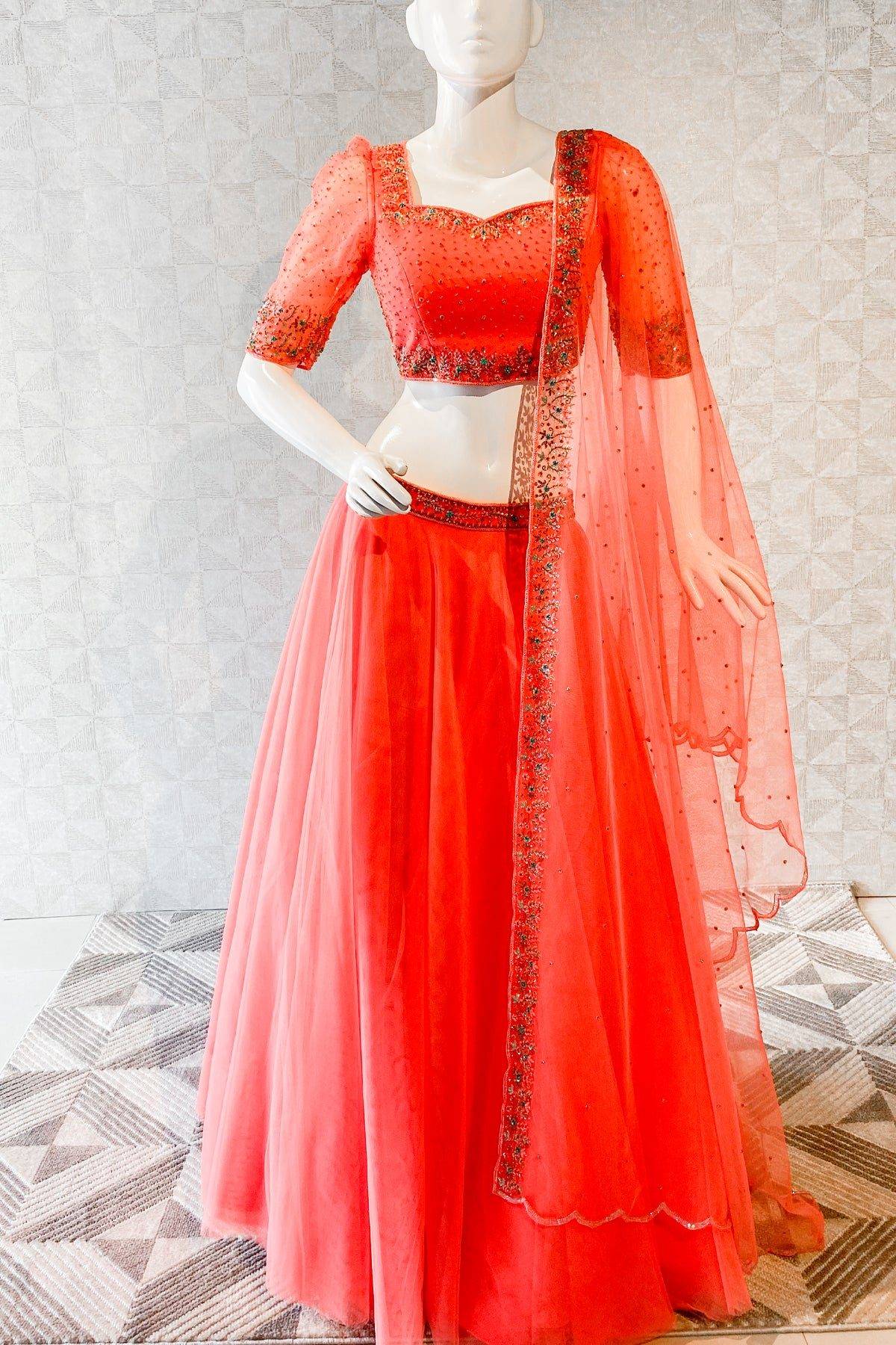 Peach Lehenga