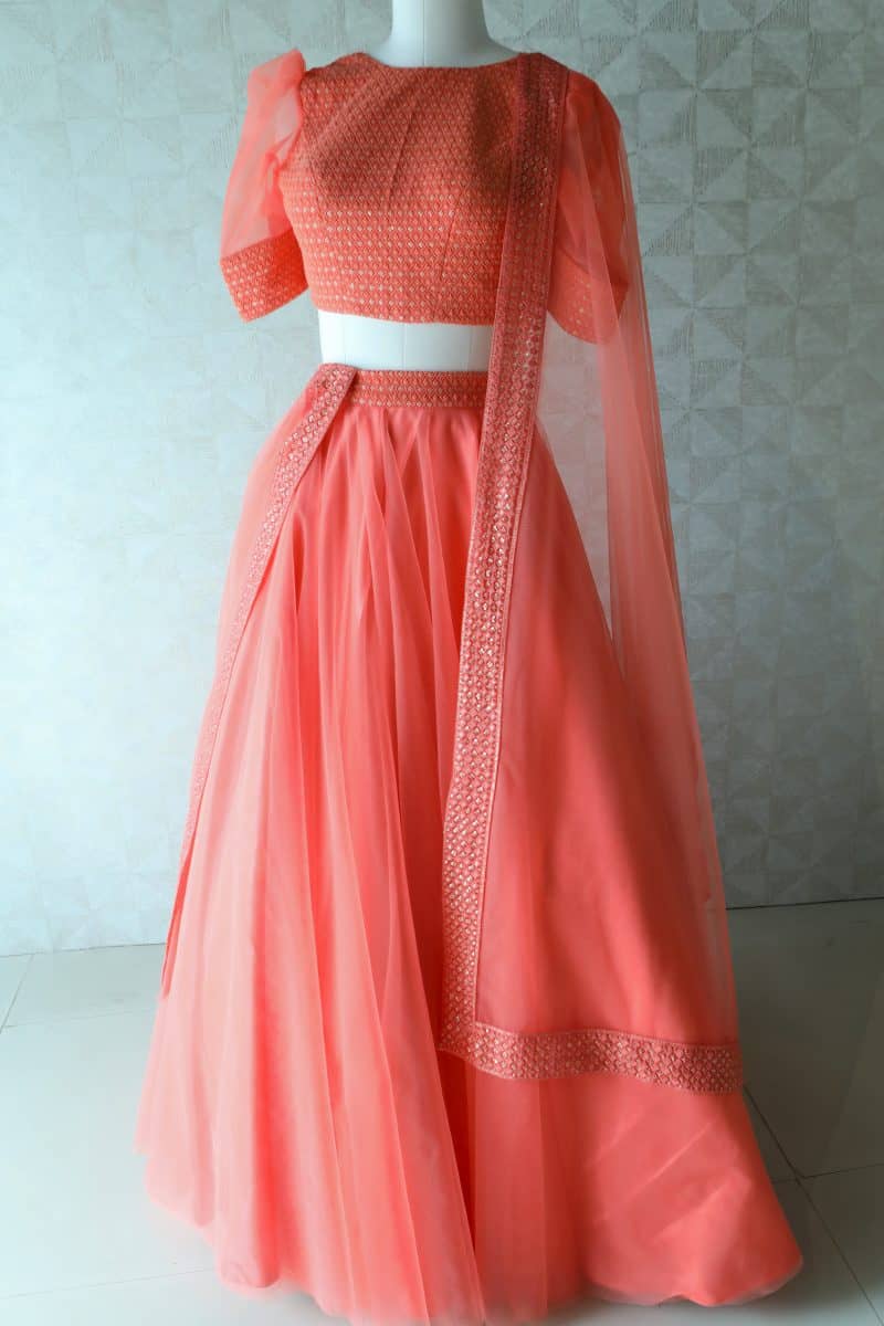 Peach Lehenga