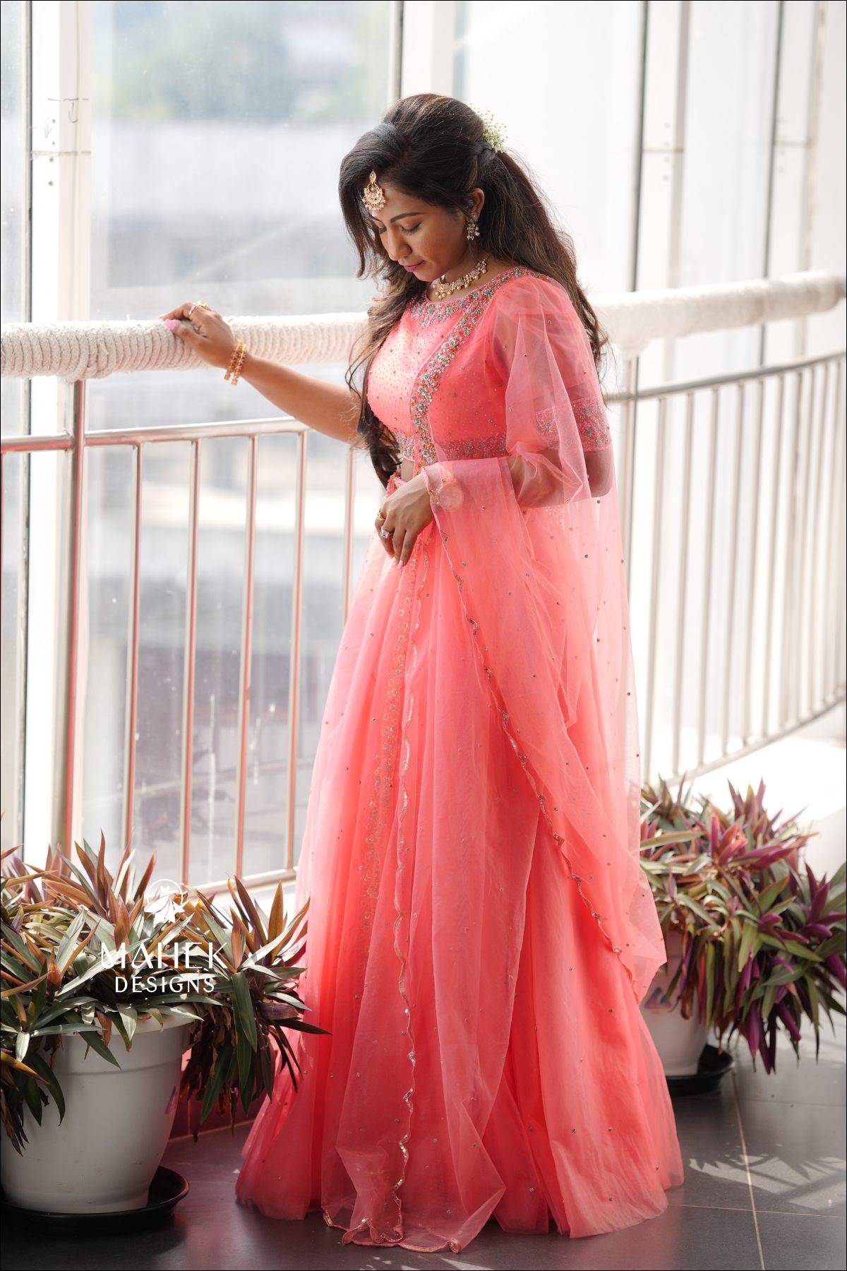 Peach Lehenga
