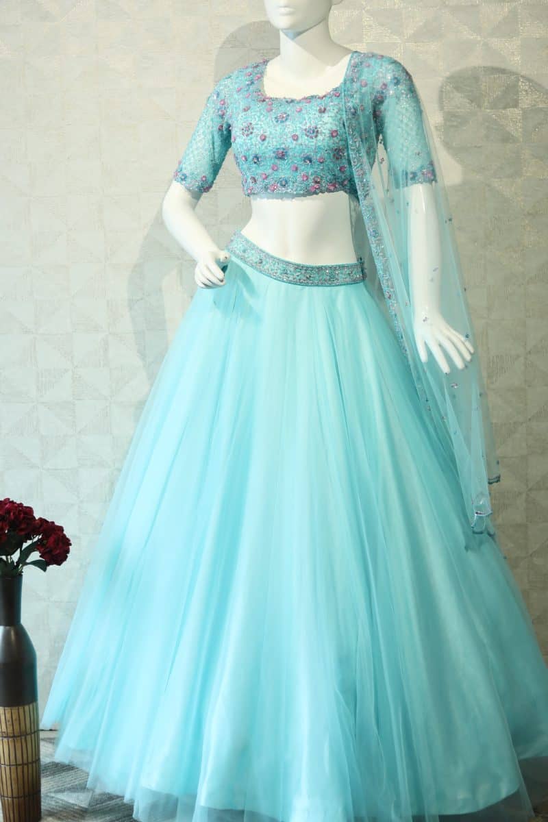 Powder Blue Lehenga