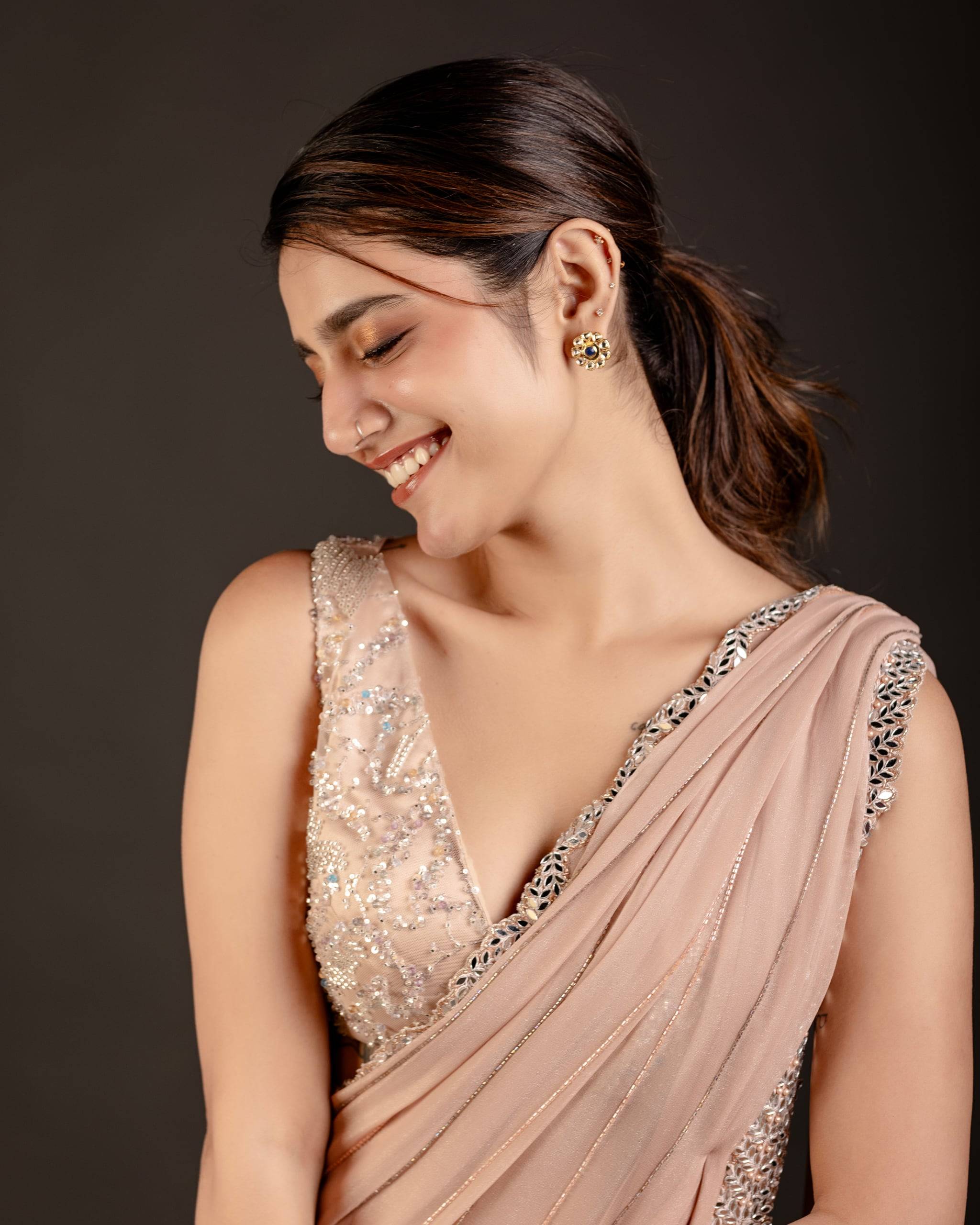 The Blush Pre-Draped Saree — The Muse Series · Vol. V, Mahek Designs