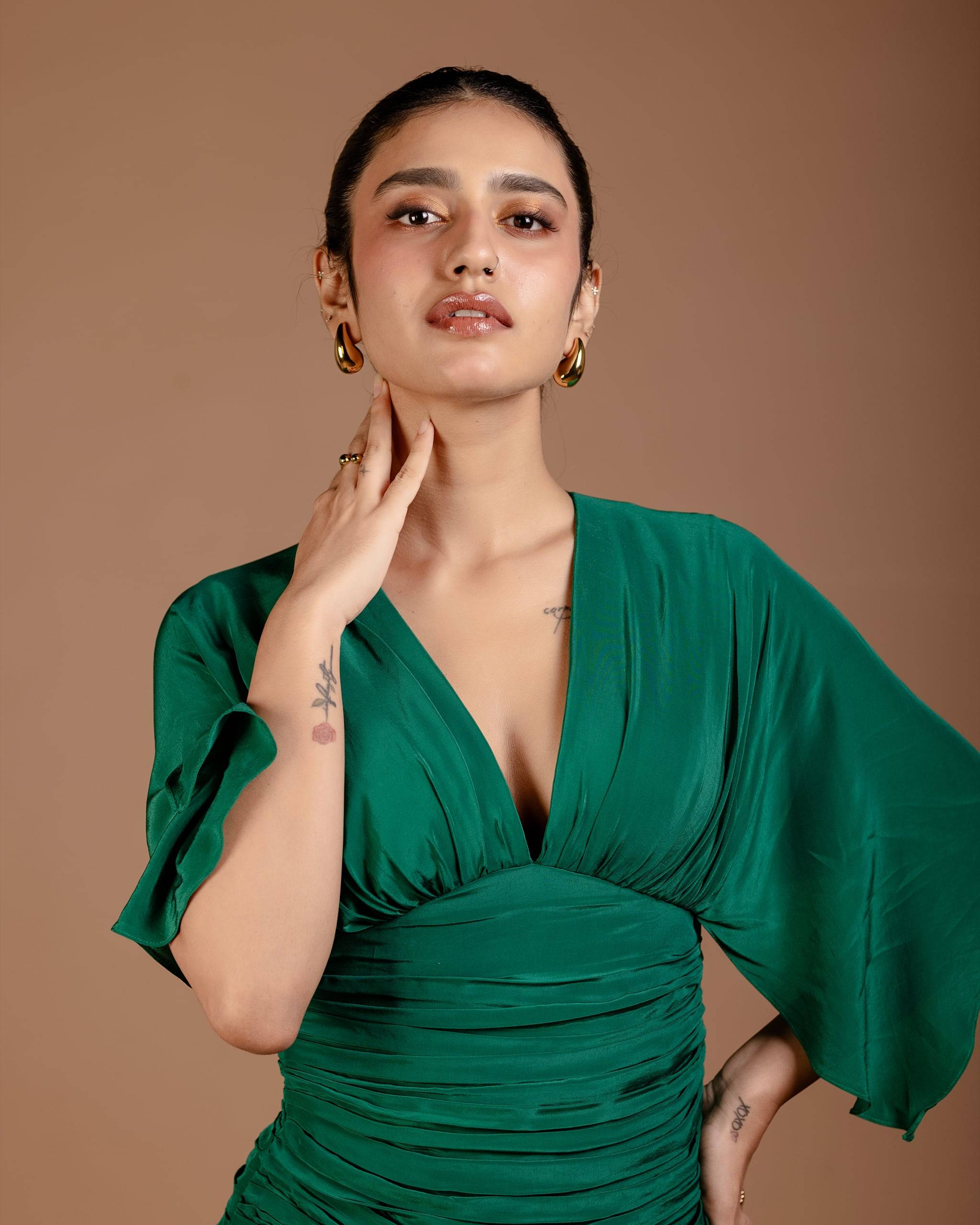 The Emerald Ruched Mini Dress — The Muse Series · Vol. VIII, Mahek Designs