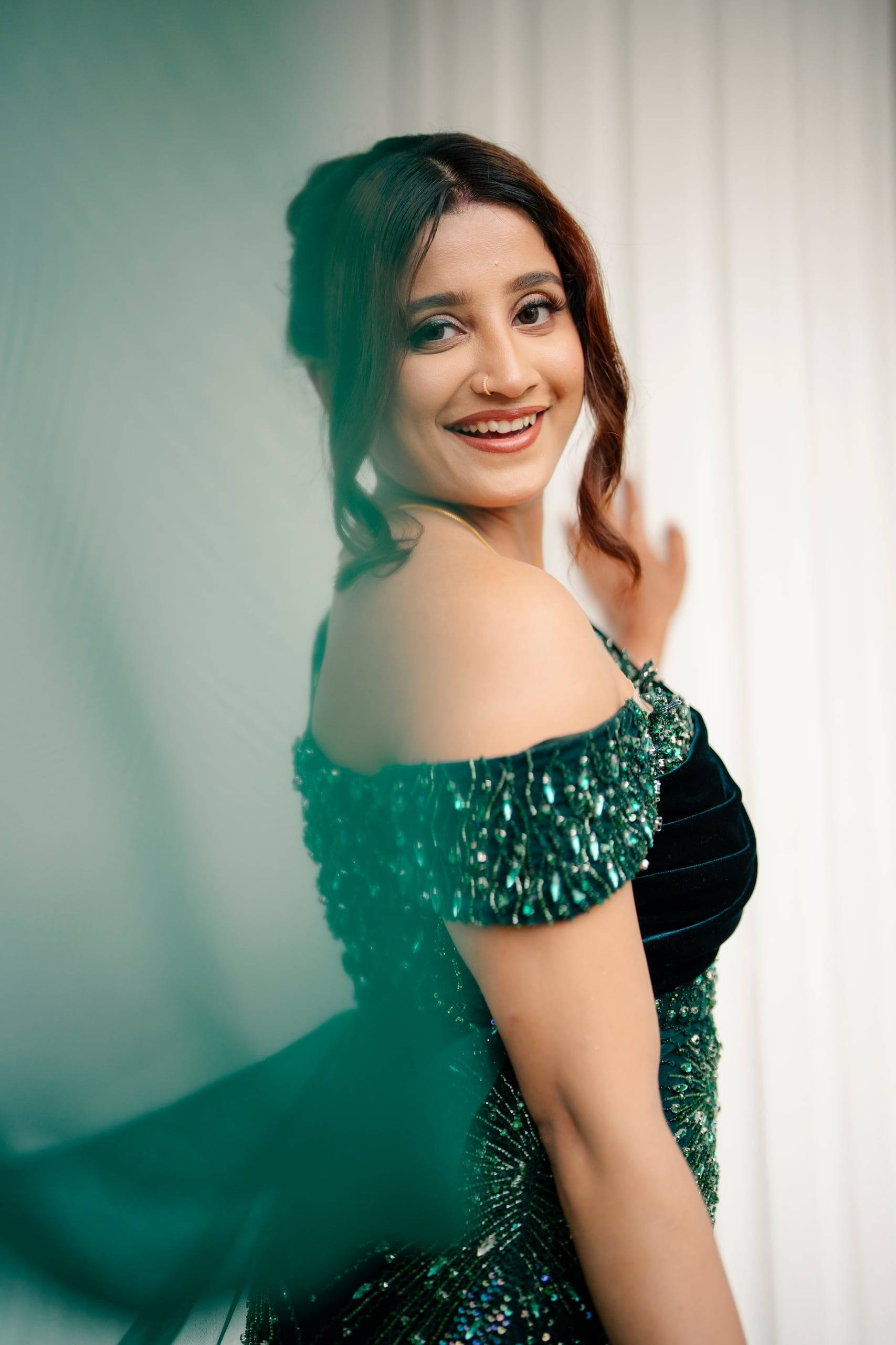 The Emerald Velvet Gown — The Muse Series · Vol. XI, Mahek Designs