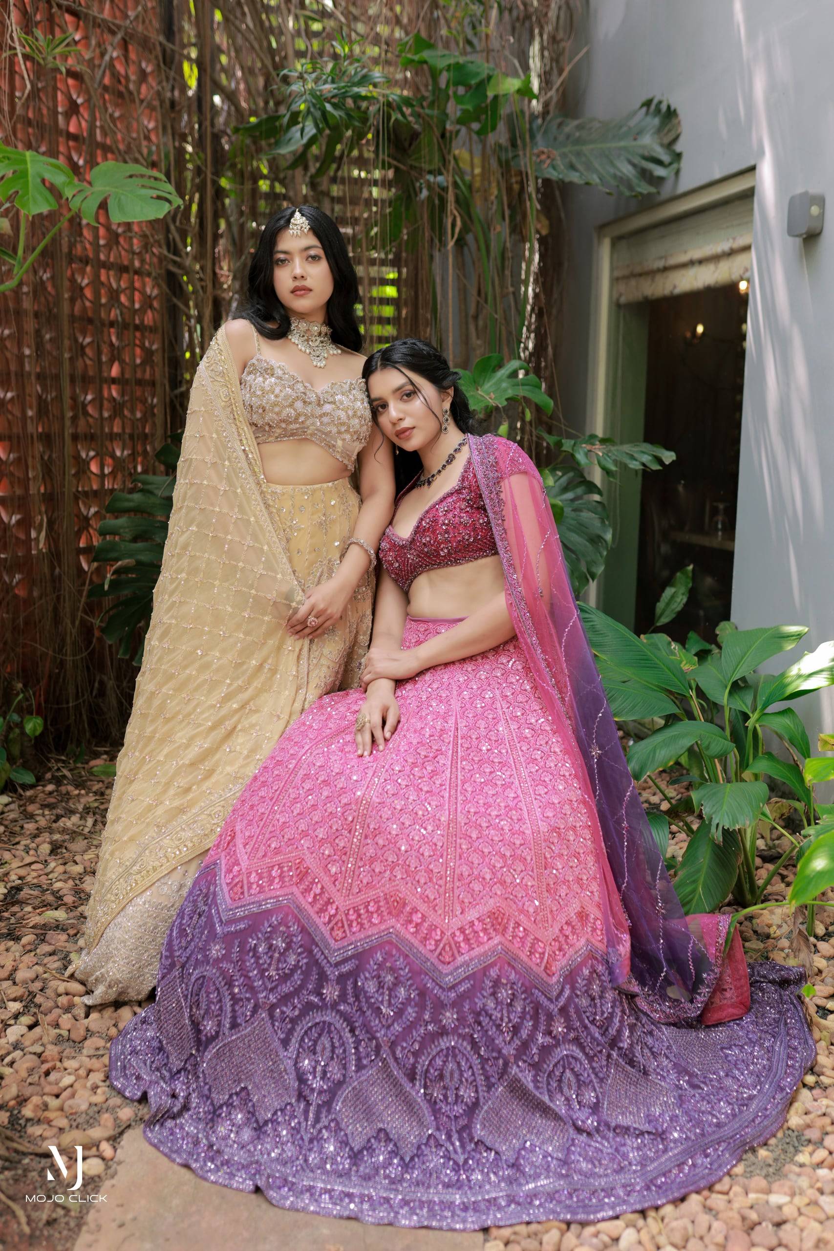 The Pink & Gold Lehengas — The Muse Series · Vol. XIV, Mahek Designs