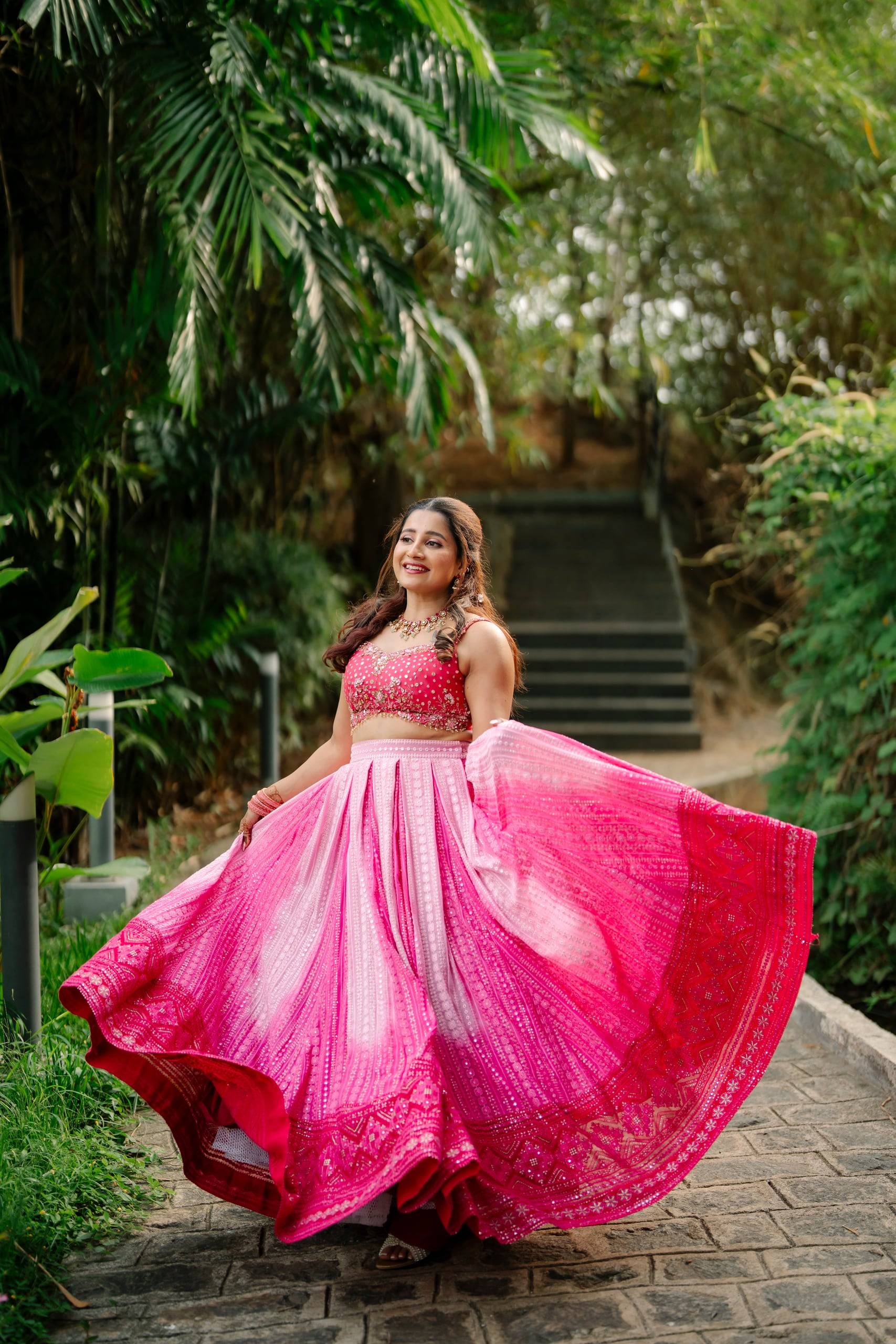 The Pink Ombré Lehenga — The Muse Series · Vol. IX, Mahek Designs