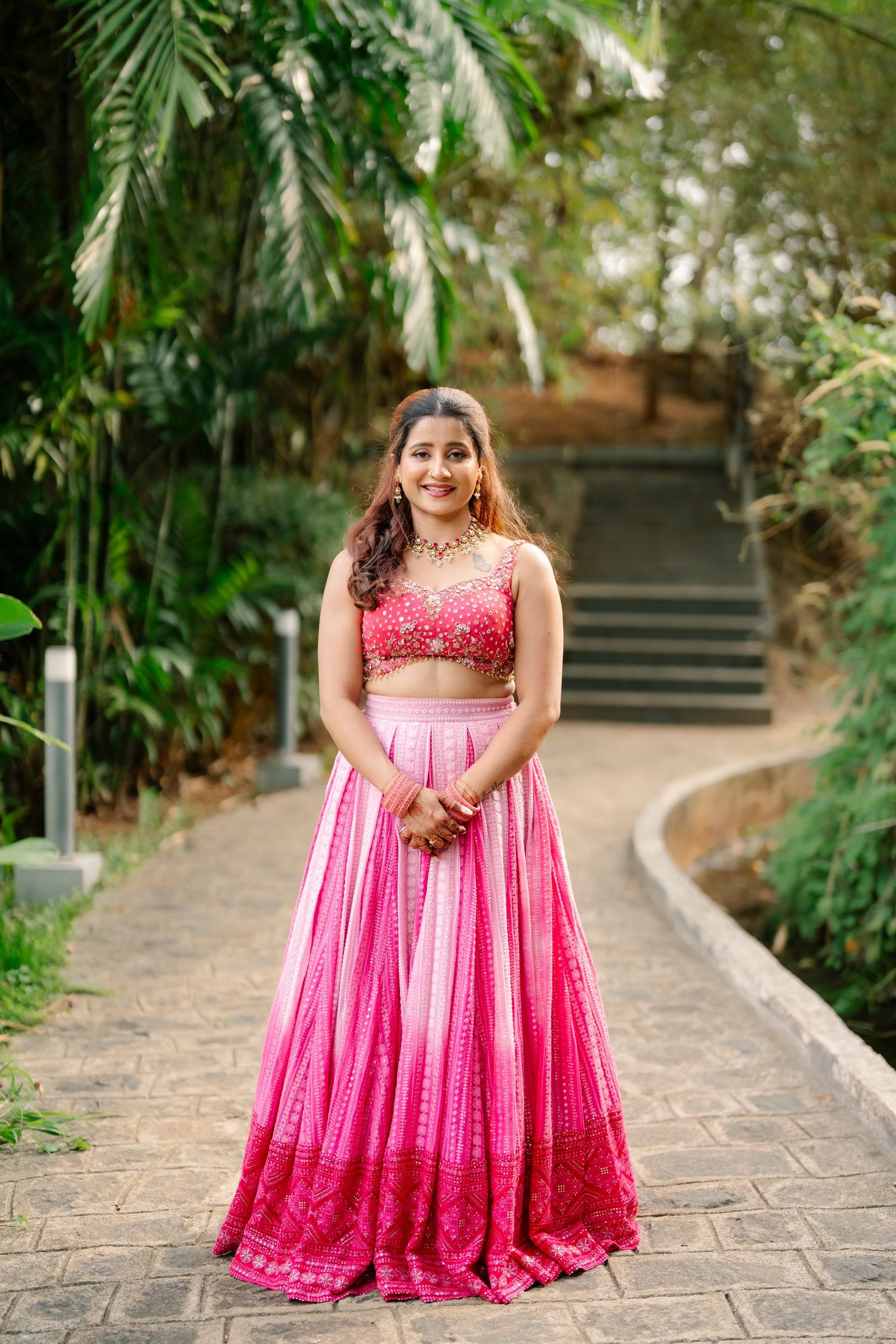 The Pink Ombré Lehenga — The Muse Series · Vol. IX, Mahek Designs