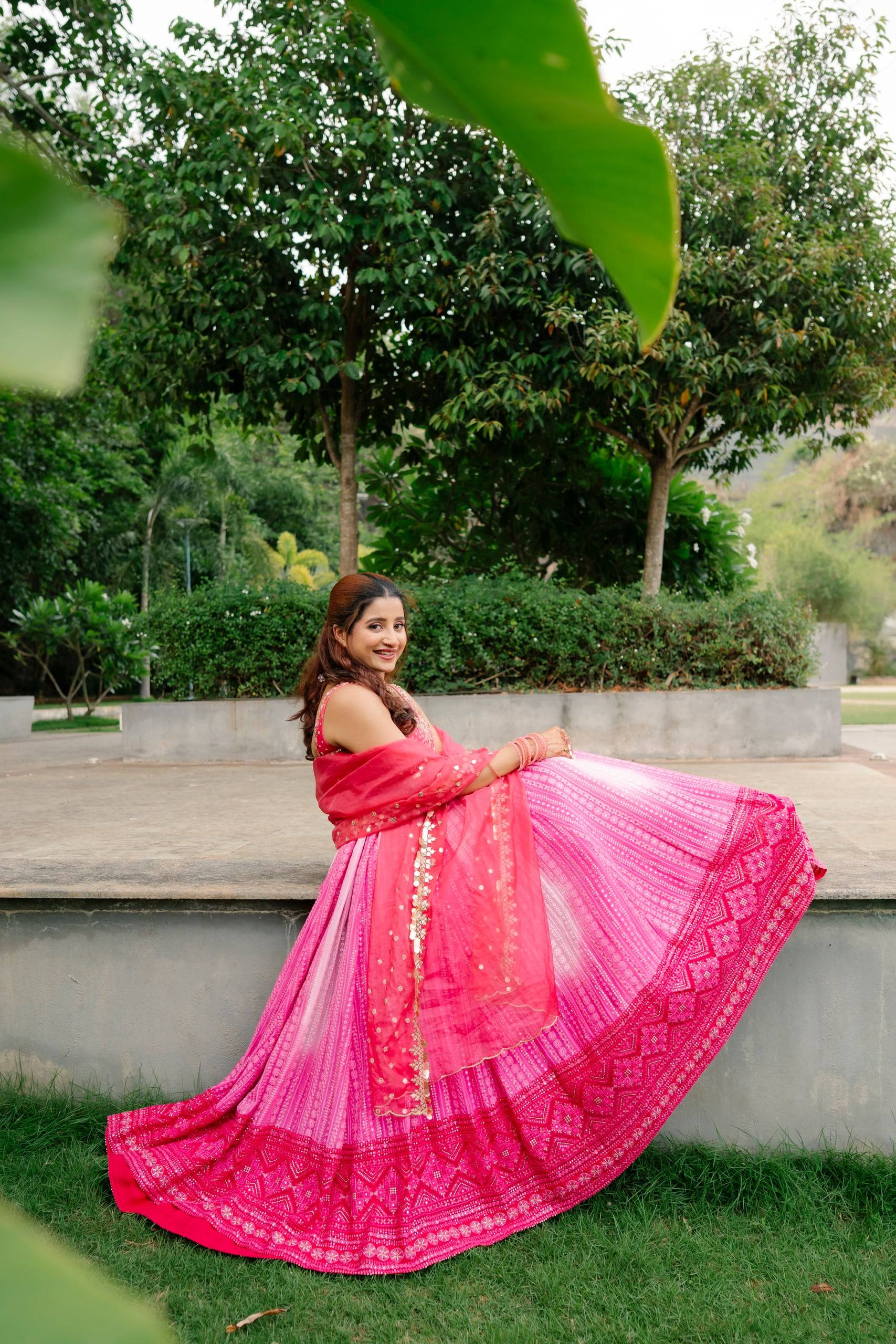 The Pink Ombré Lehenga — The Muse Series · Vol. IX, Mahek Designs