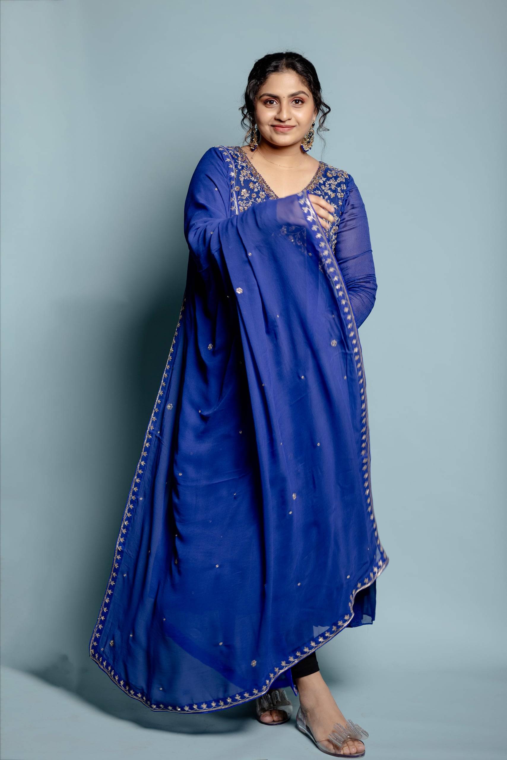 The Royal Blue Anarkali — The Muse Series · Vol. VI, Mahek Designs