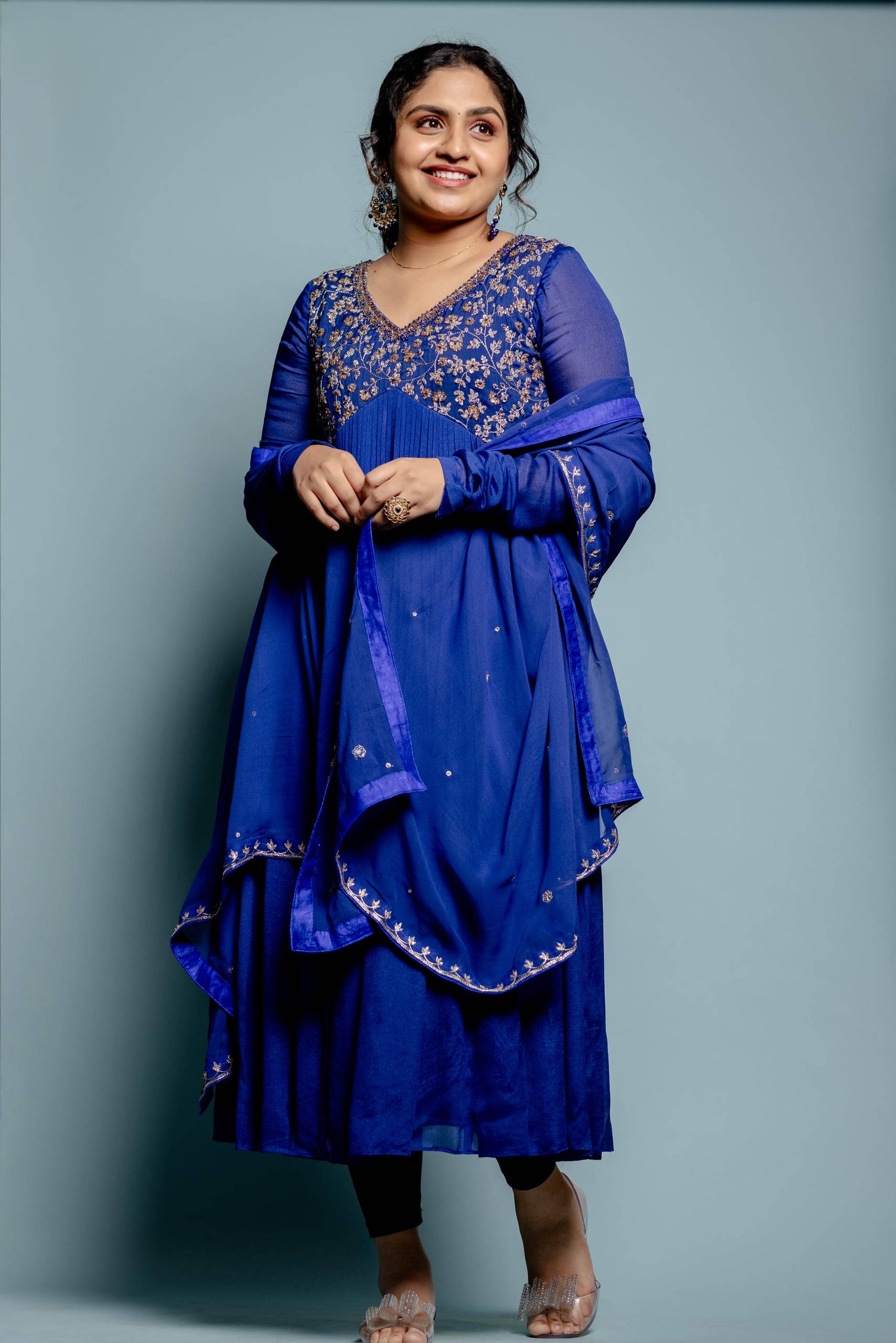 The Royal Blue Anarkali — The Muse Series · Vol. VI, Mahek Designs