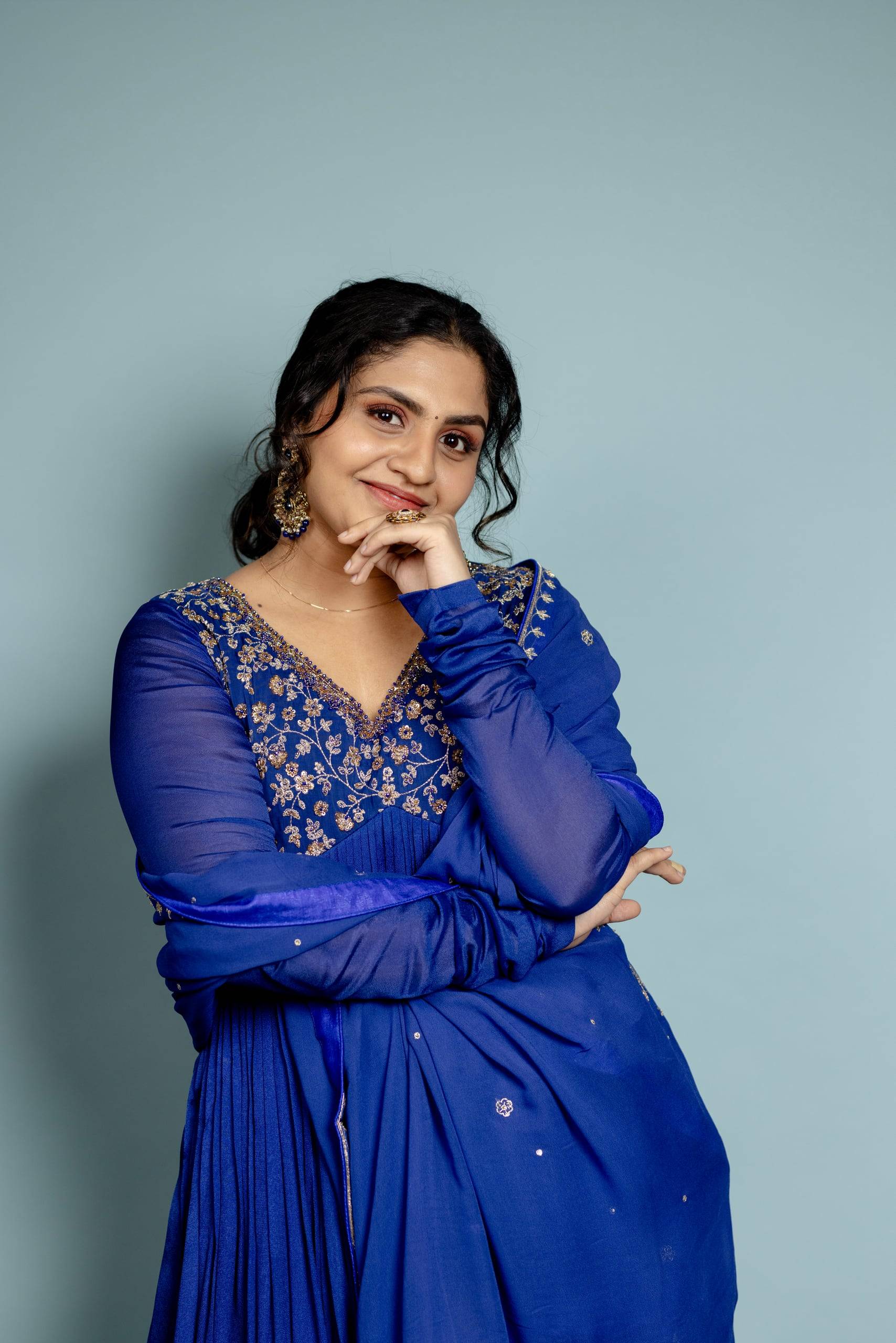The Royal Blue Anarkali — The Muse Series · Vol. VI, Mahek Designs
