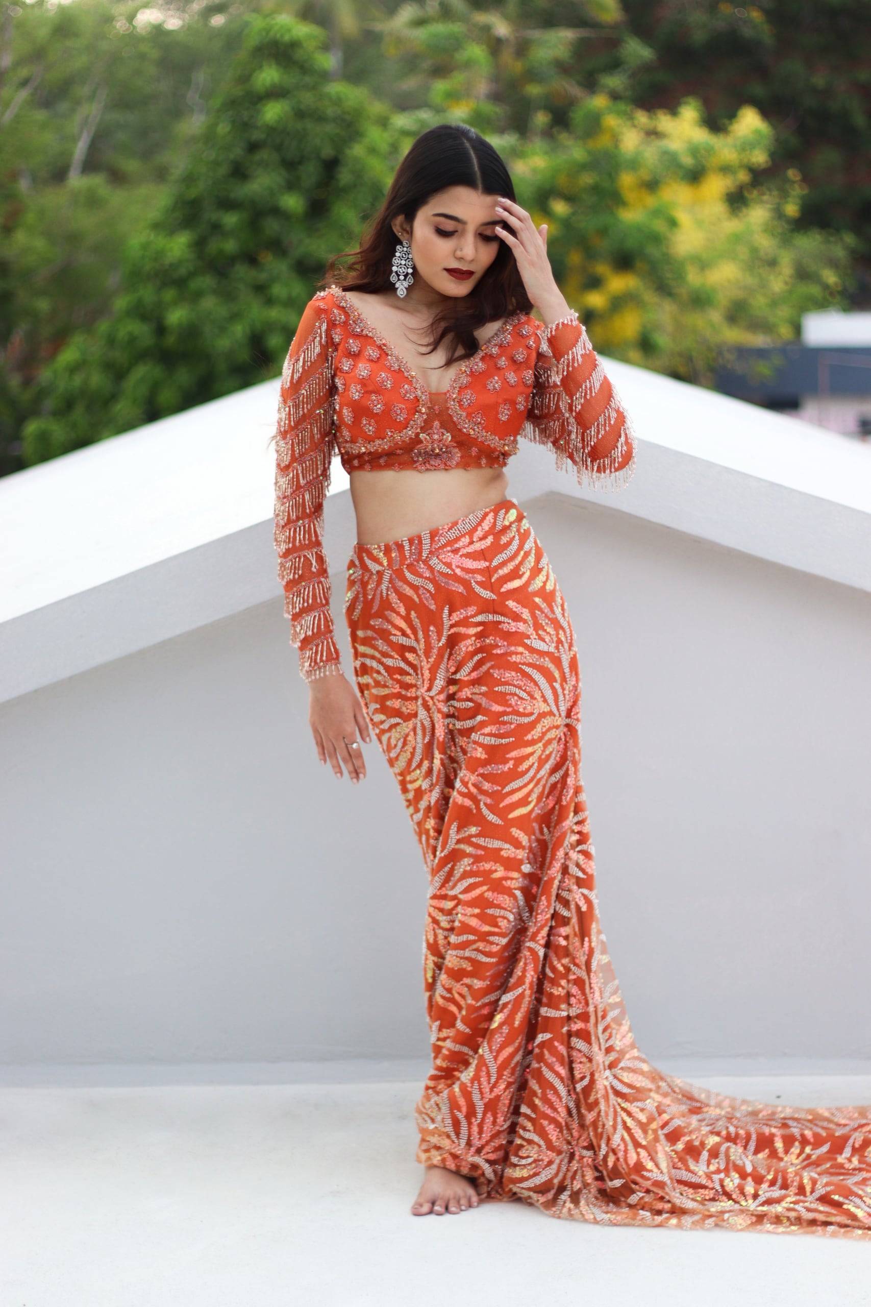 The Tangerine Fringe Set — The Muse Series · Vol. X, Mahek Designs
