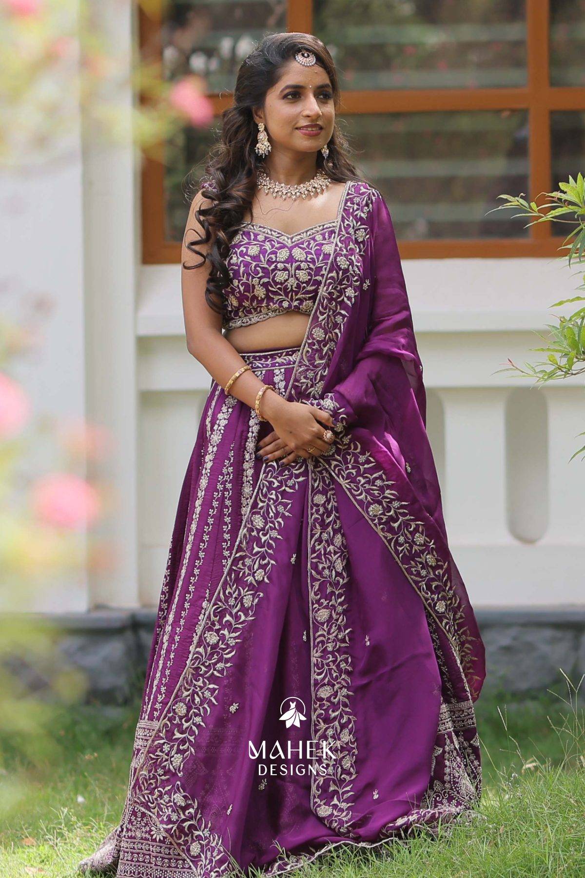 Purple Lehanga