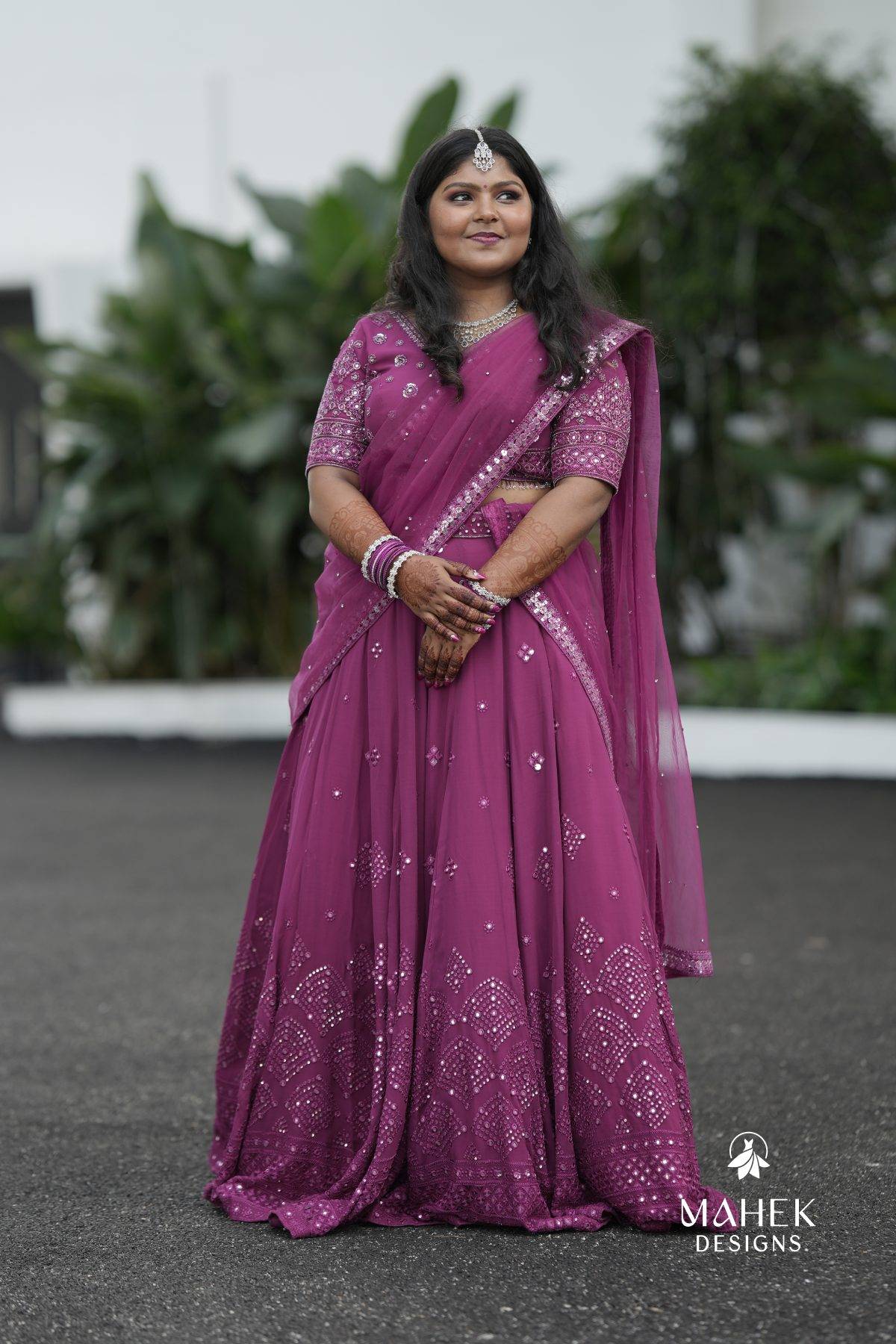 Purple Lehenga Set