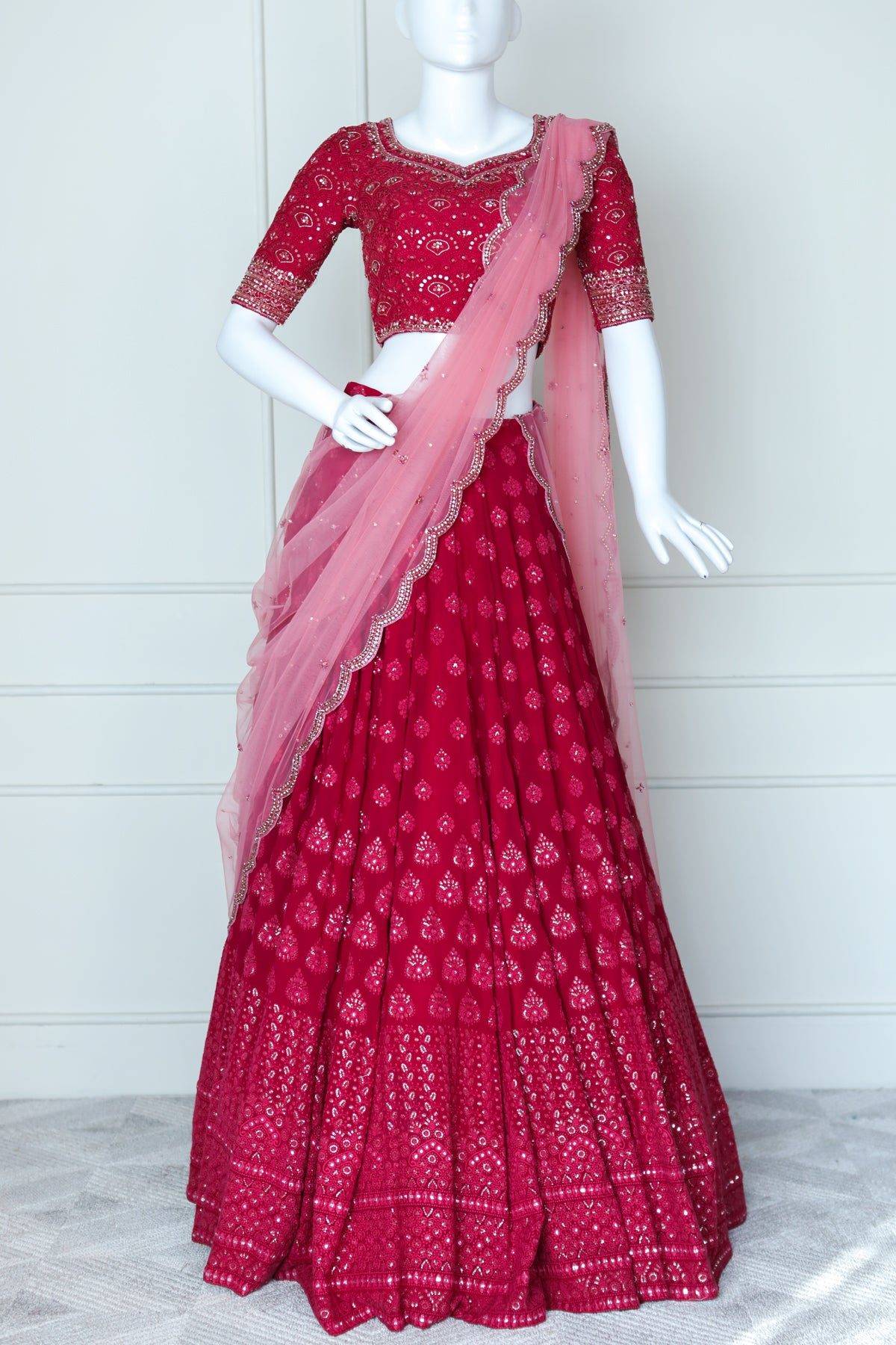 Rani Pink Bridal Lehanga