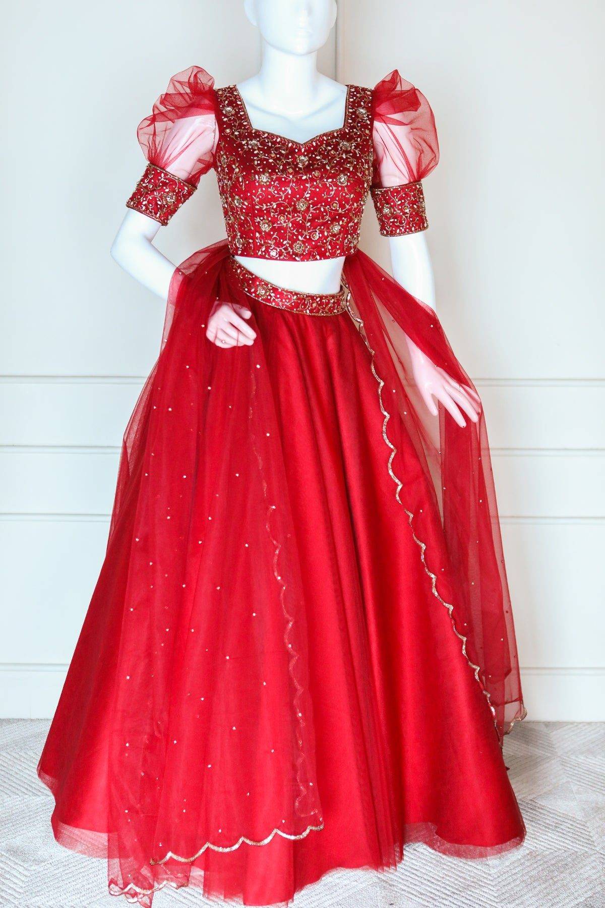 Red Lehanga Set