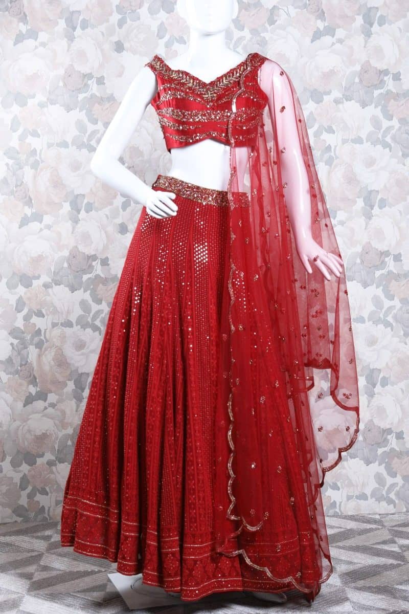 Red  Lehenga